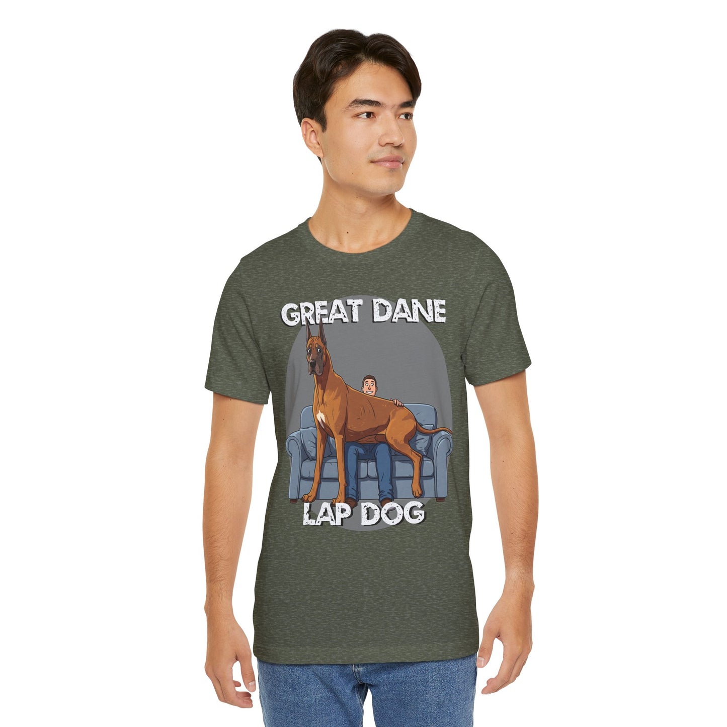 Great Dane Lap Dog Unisex Tee - Hilarious Dog Lover Graphic T-Shirt - Schmartypants