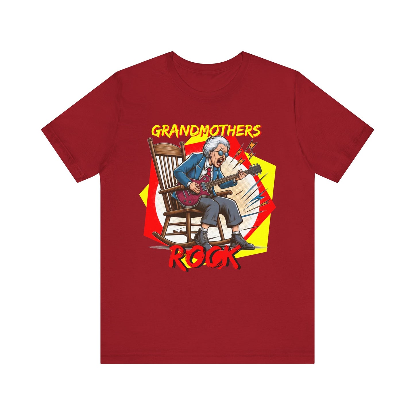 'Grandmothers Rock' Unisex Jersey Short Sleeve Tee - Funny Gift to Show Love for the Special Grandmother in Your Life - Schmartypants