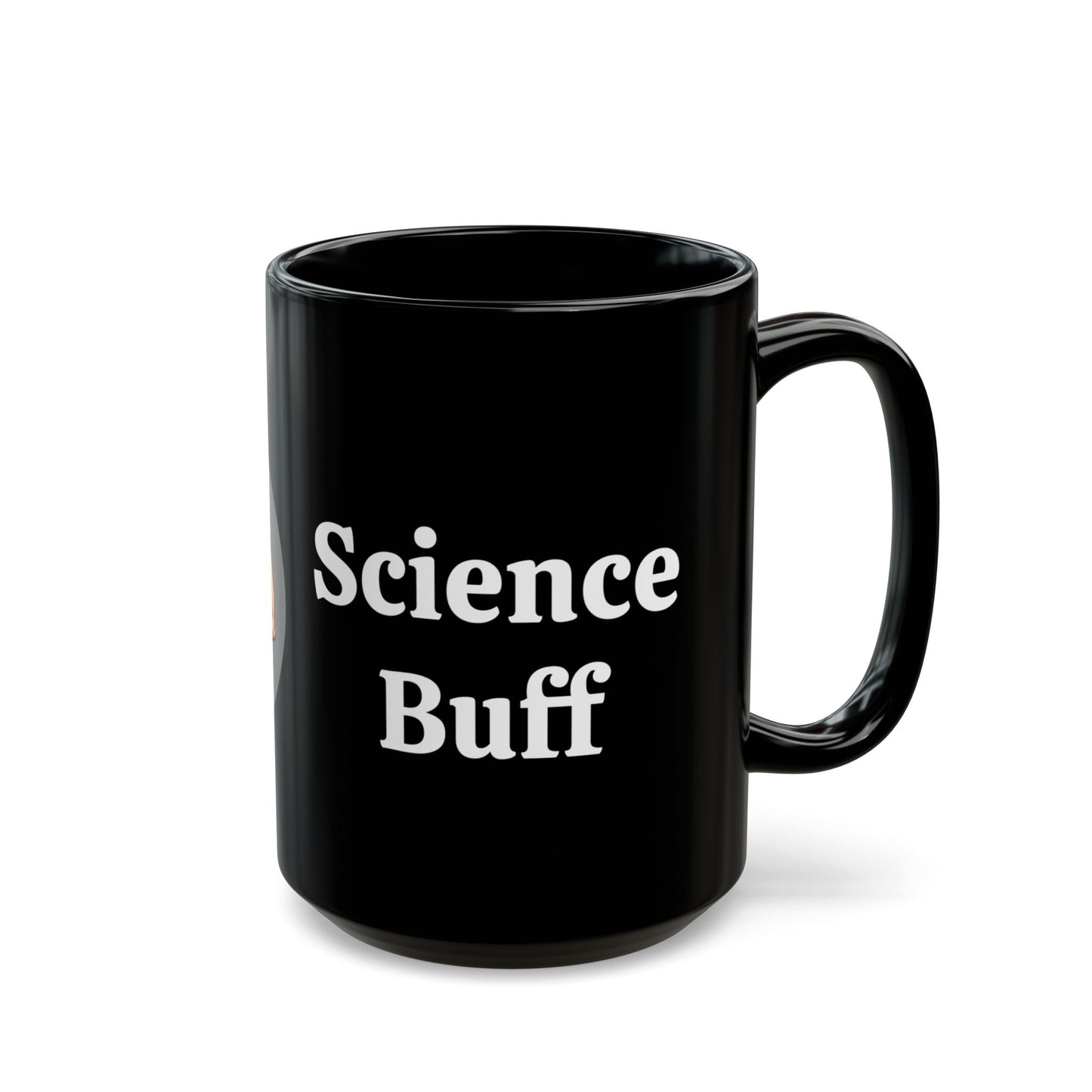 Science Buff Black Mug, Gift for Science Lovers, Geeky Coffee Cup, Funny Mug for Nerds, Unique Birthday Present, Isaac Newton Fans, 11oz/15oz - Schmartypants