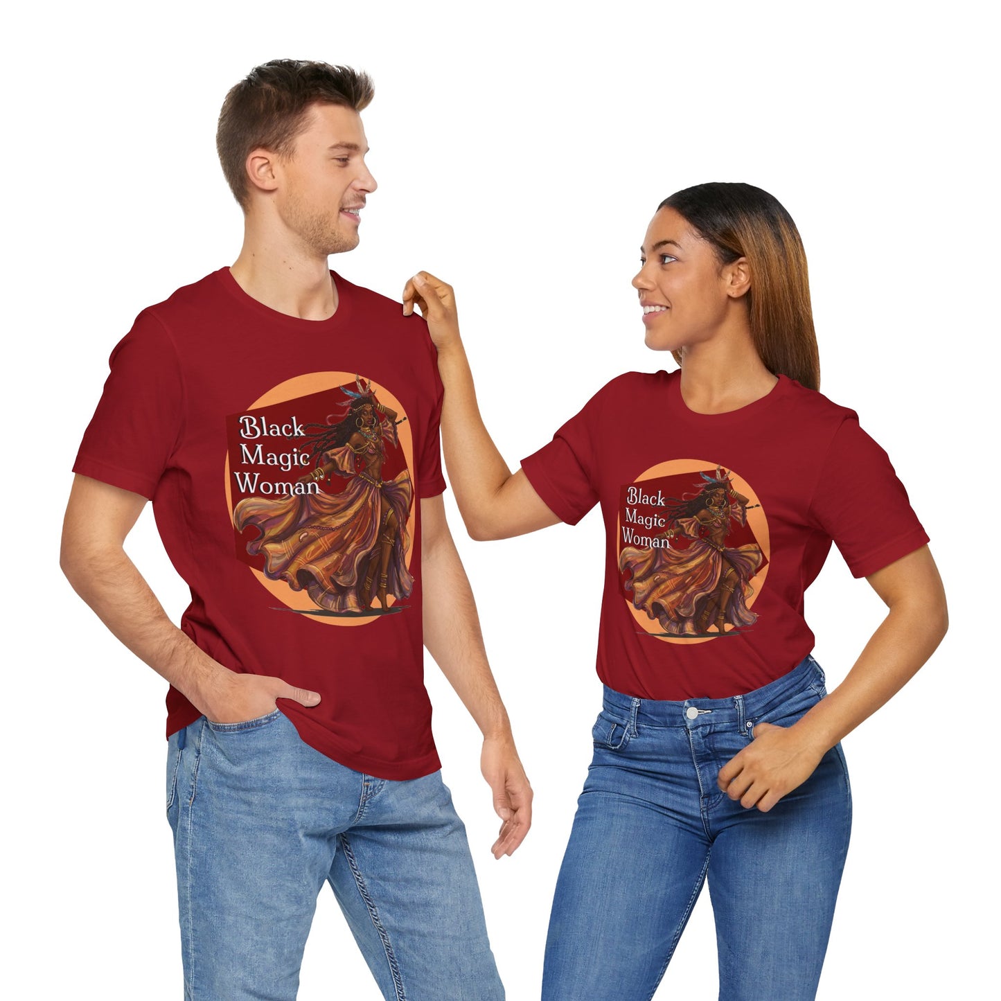 'Black Magic Woman' Tee, Witchy Apparel, Boho T-Shirt, Festival Outfit, Classic Rock Fans, Santana, Fleetwood Mac - Schmartypants