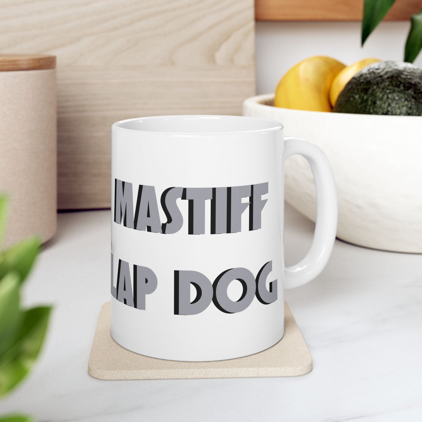 Cozy Mastiff Lover's Ceramic Mug - Perfect Gift for Mastiff Dog Owners, Funny Coffee Cup, Home Decor, Pet Lover Gift, Relaxation Mug - Schmartypants