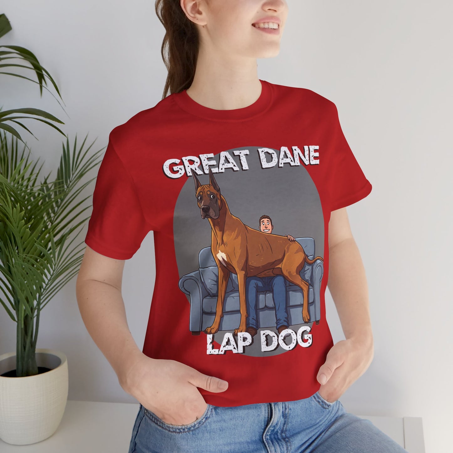 Great Dane Lap Dog Unisex Tee - Hilarious Dog Lover Graphic T-Shirt - Schmartypants