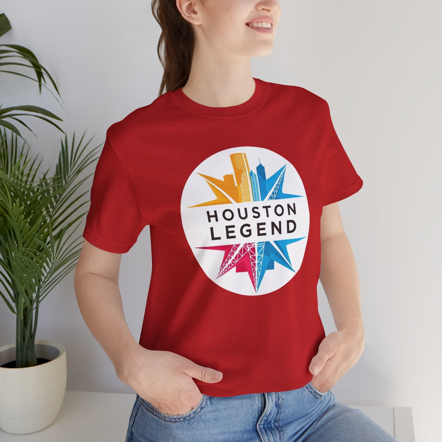 Houston Legend Short Sleeve Tee, Unisex T-Shirt, Houston Souvenir, Urban Fashion, Casual Wear, Gift for Houston Lovers