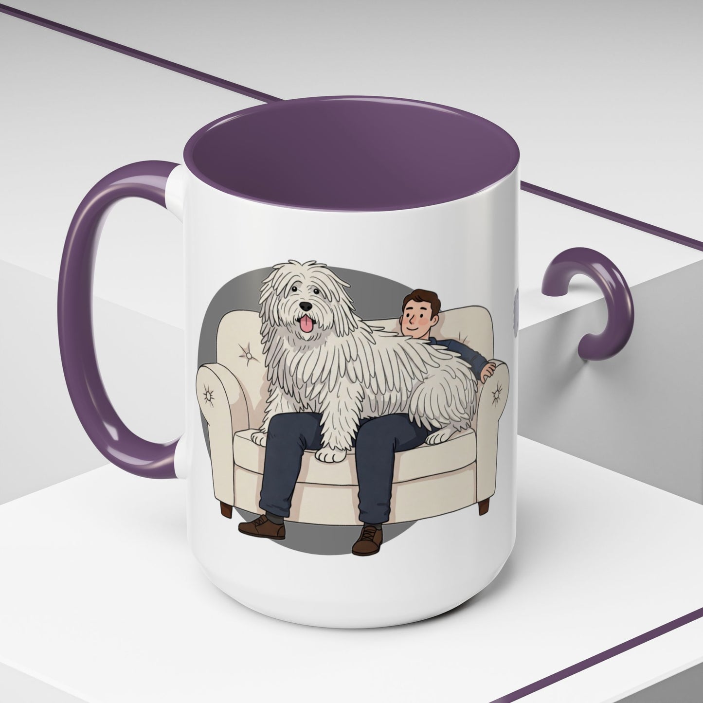 Komondor Lap Dog Coffee Mug - Funny Animal Lover Gift - Schmartypants