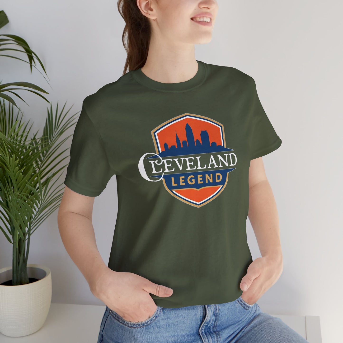 Cleveland Legend Unisex Tee - Casual Graphic Shirt, Gift for Sports Fans, Summer Essential, Unique Ohio Pride Tee, Cleveland Souvenir Tee