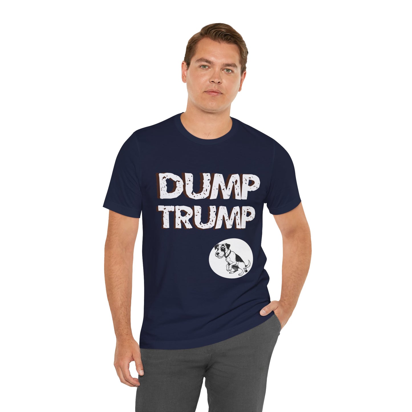 Funny Protest Unisex Jersey Tee - "Dump Trump" Graphic - Activist Wear - Schmartypants