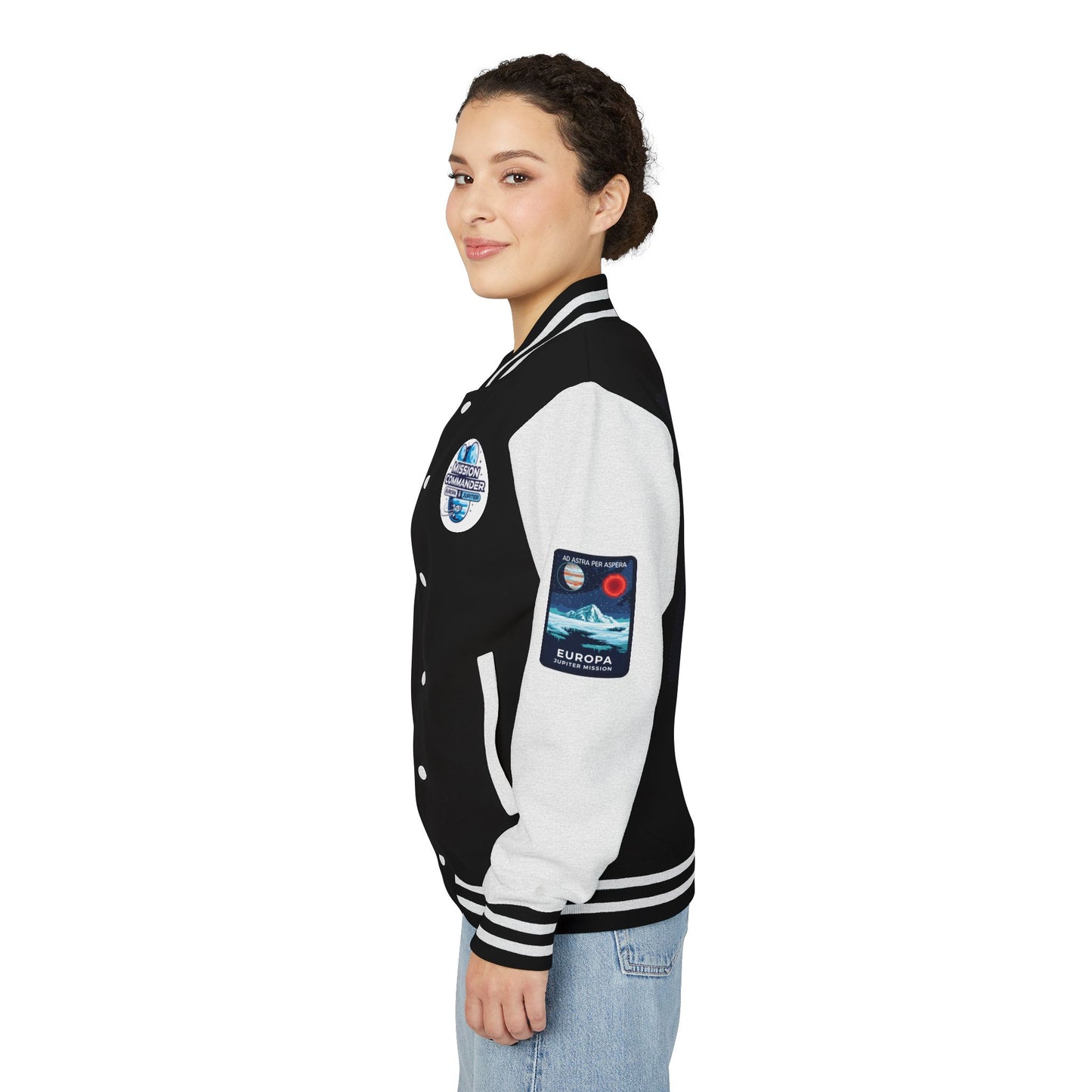 Retro Space Mission Commander Jacket, NASA Inspired Astronomer Gift, Unisex Outer Space Explorer Coat, Sci-Fi Fan, Europa Jupiter Mission