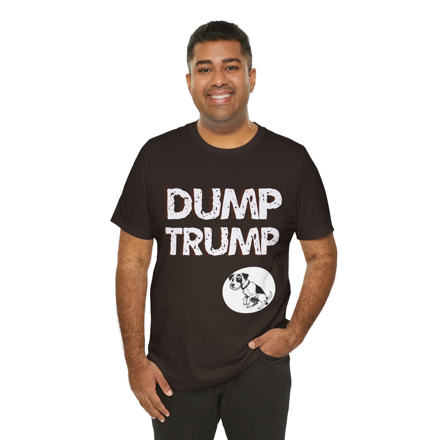 Funny Protest Unisex Jersey Tee - "Dump Trump" Graphic - Activist Wear - Schmartypants