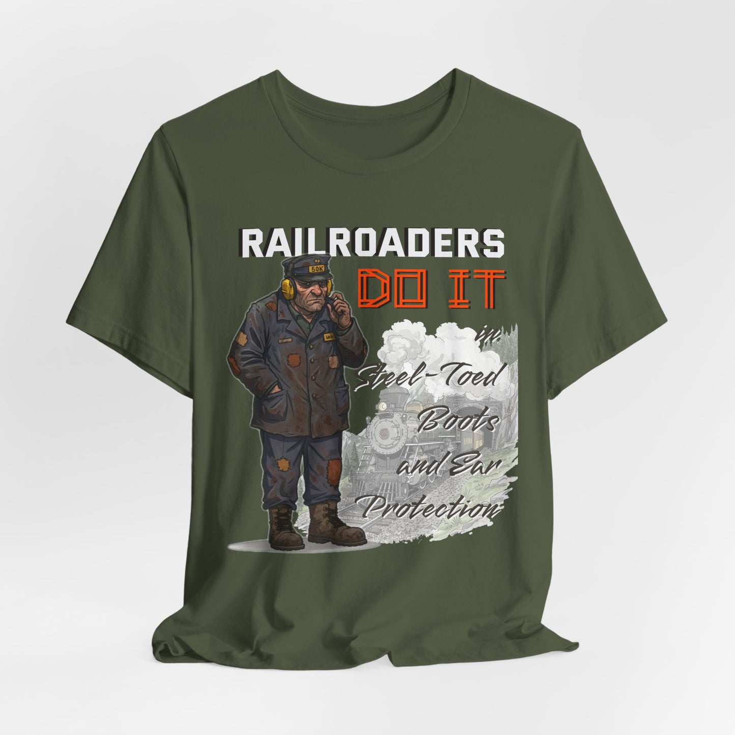 Funny Railroader Shirt, Train Lover Gift, Railroad Employee Tee, Conductor Gift, Railway Worker Shirt