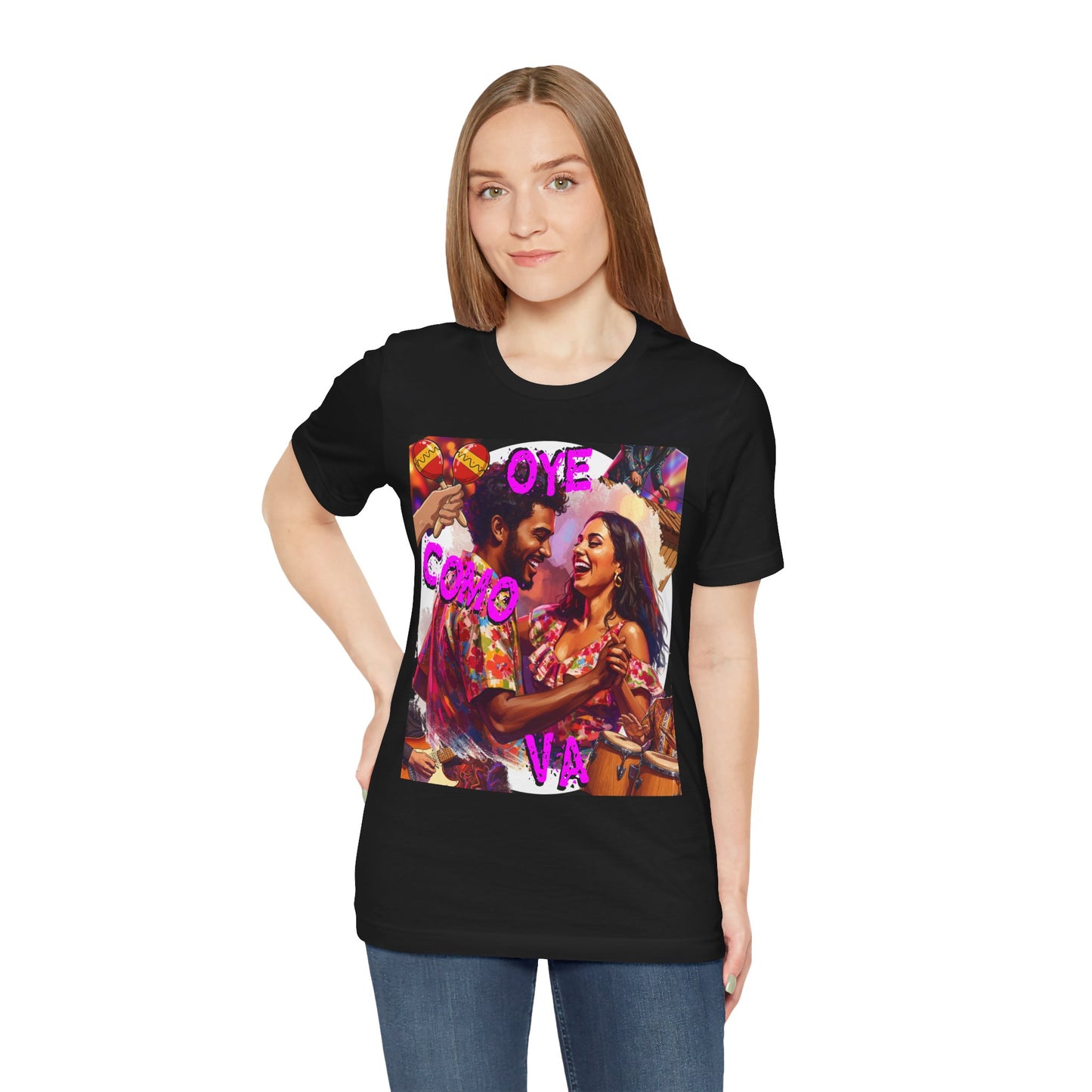 'Oye Como Va' Santana Inspired Tee for fans of Classic Rock and Latin Music