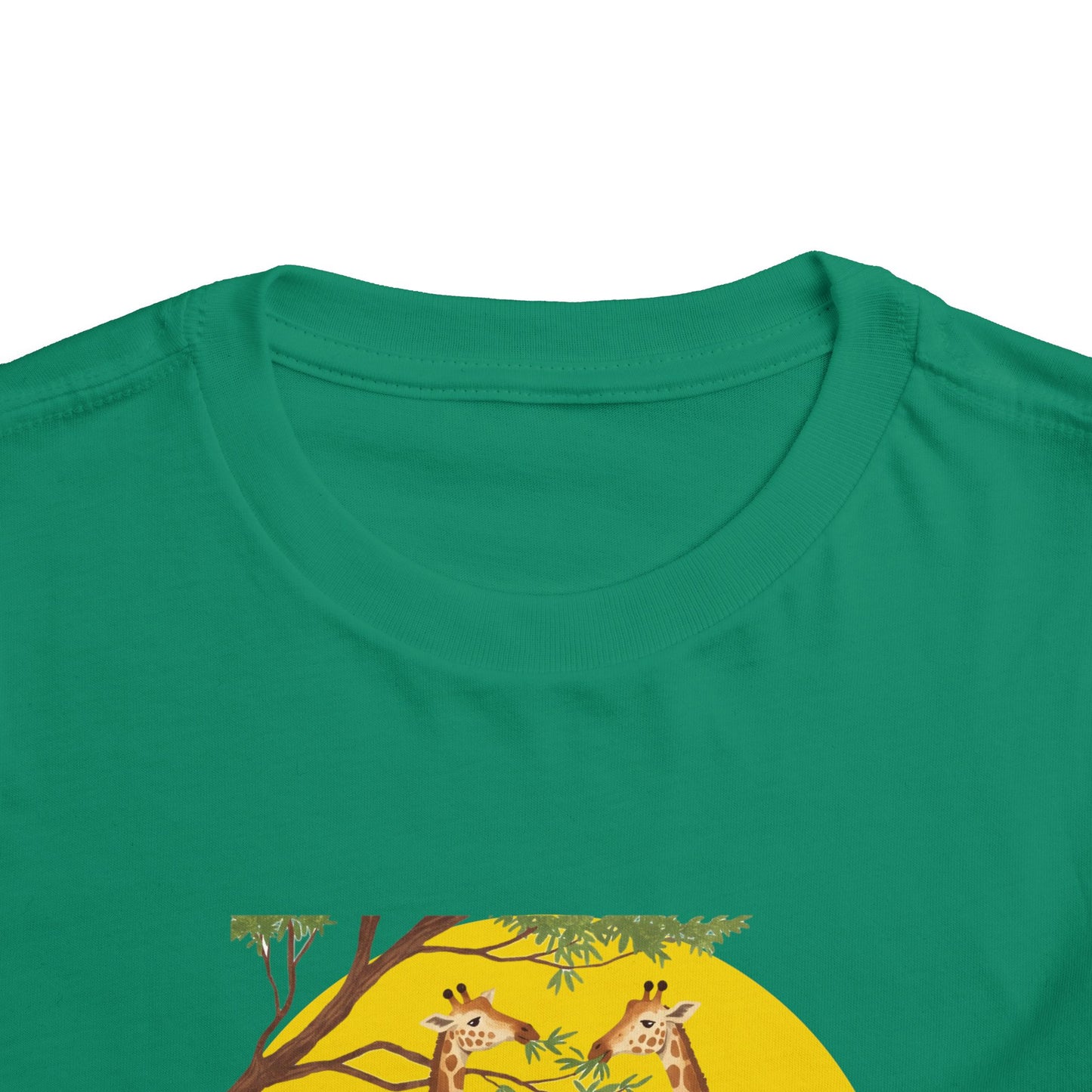 Cute Toddler Short Sleeve Tee - Funny 'Raised by Giraffes' Design - Schmartypants