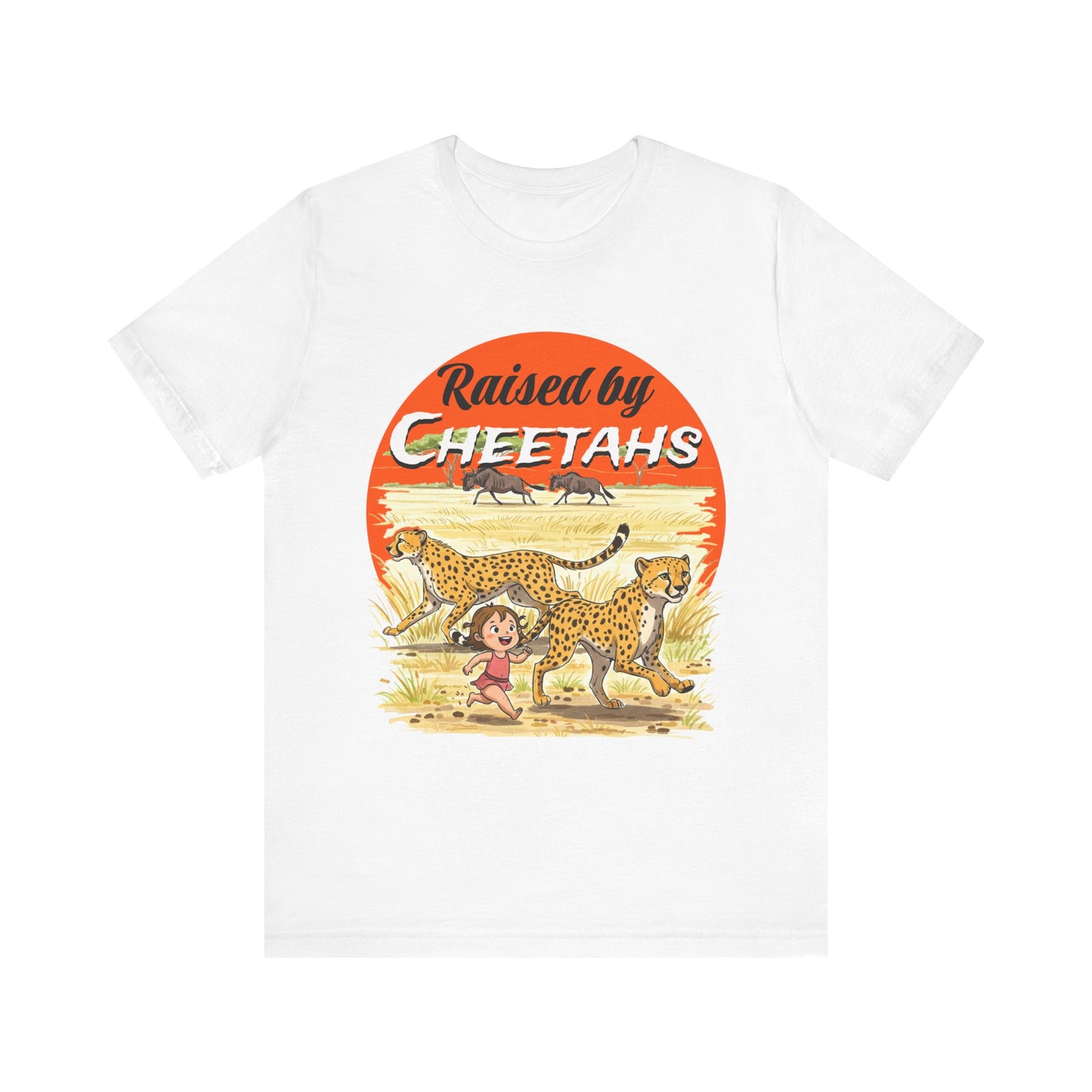 Funny Raised By Cheetahs Tee for Women- Nature and Wildlife Lovers - Schmartypants