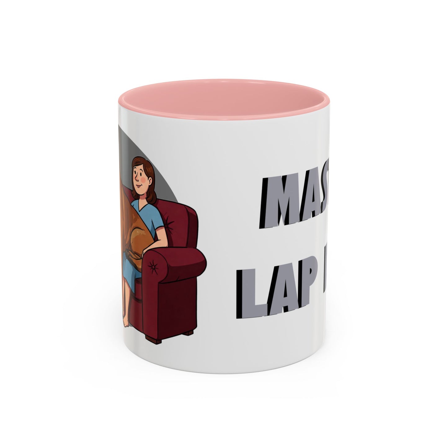 Mastiff Lap Dog Accent Coffee Mug - Perfect Funny Gift for Dog Lovers, Mastiff Breeders - Schmartypants