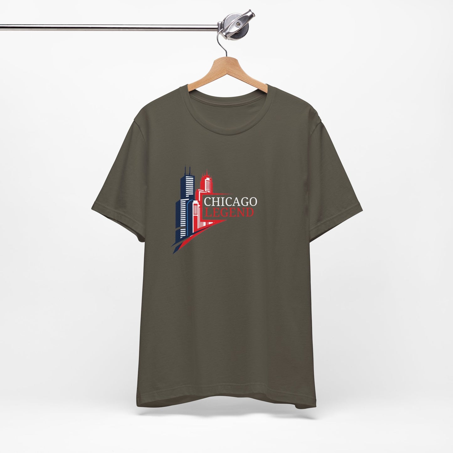 Classic Chicago Legend Graphic Unisex T-Shirt, Chicago Gift, City Pride Apparel, Urban Style Shirt, Travel Souvenir Tee