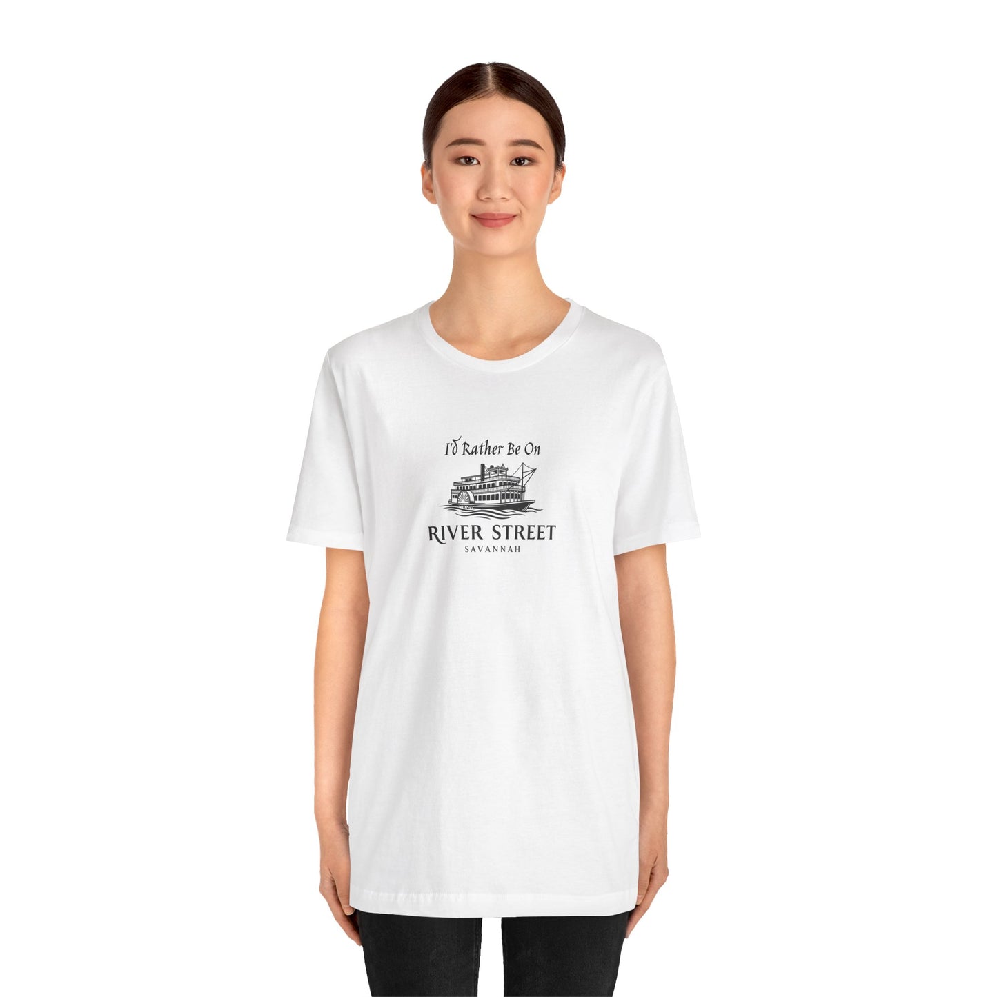 Savannah River Street Tee - I'd Rather Be On River Street, Casual T-Shirt, Travel Lover Gift, Summer Wear, Vacation Apparel, Unique Souvenir