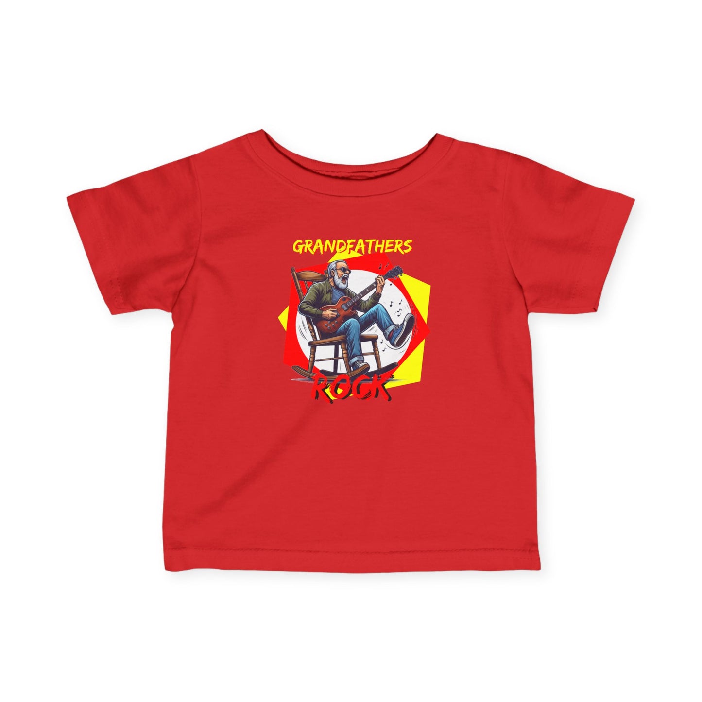 'Grandfathers Rock' Infant Tee - Cute Baby Shirt to Show Love for Grandpa - Schmartypants