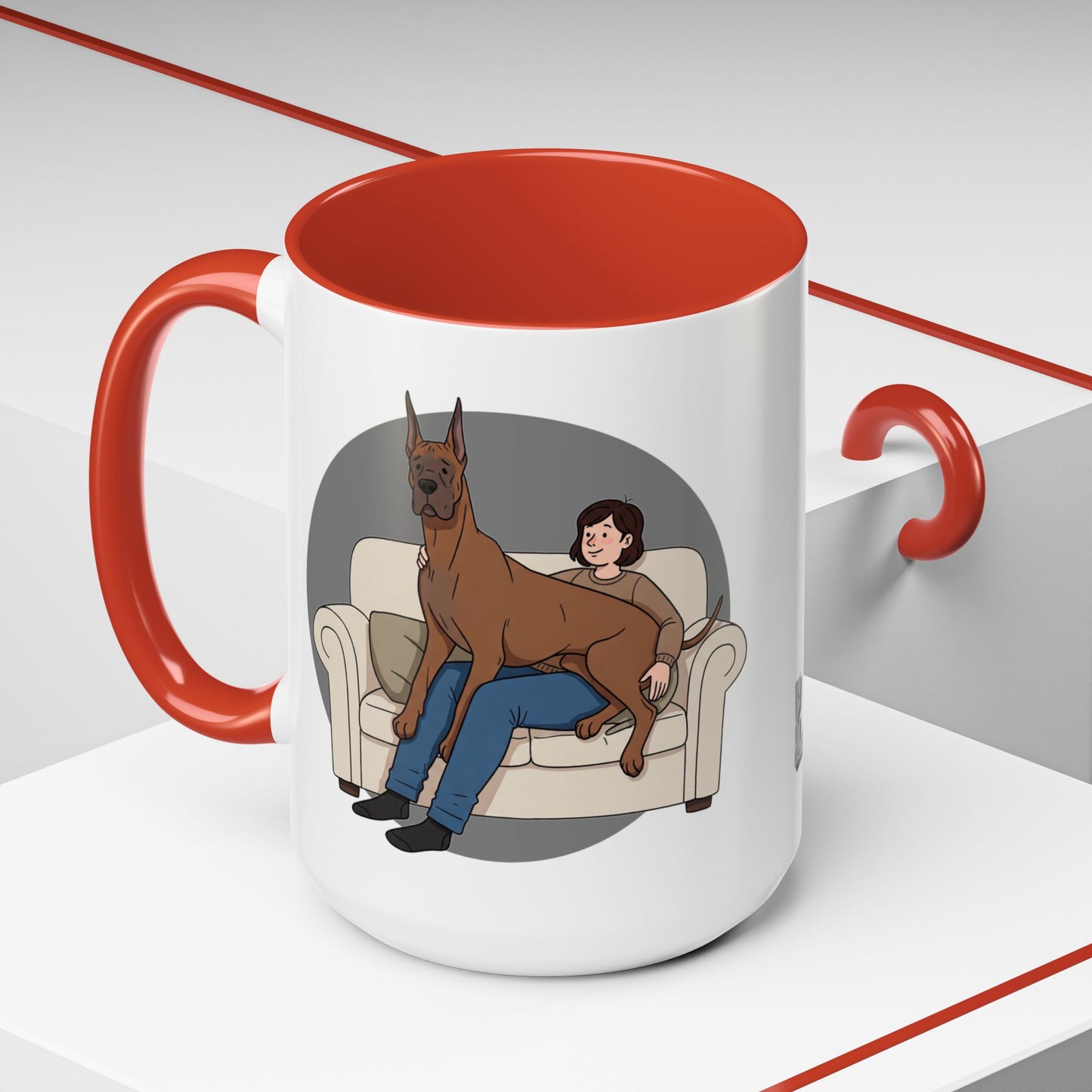 Great Dane Lap Dog Coffee Mug - Funny Pet Lover Gift - Schmartypants