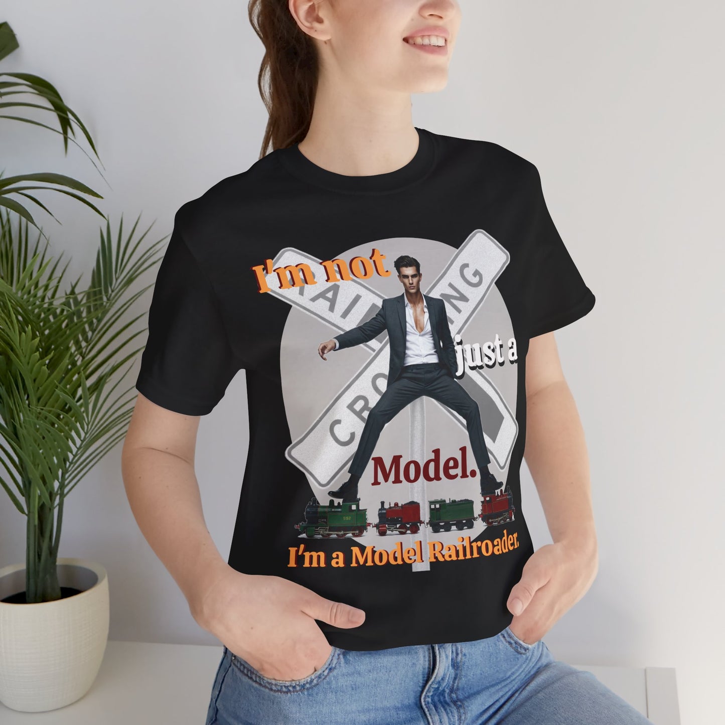 Funny Model Railroader Tee - Perfect Gift for Train Enthusiasts - Schmartypants