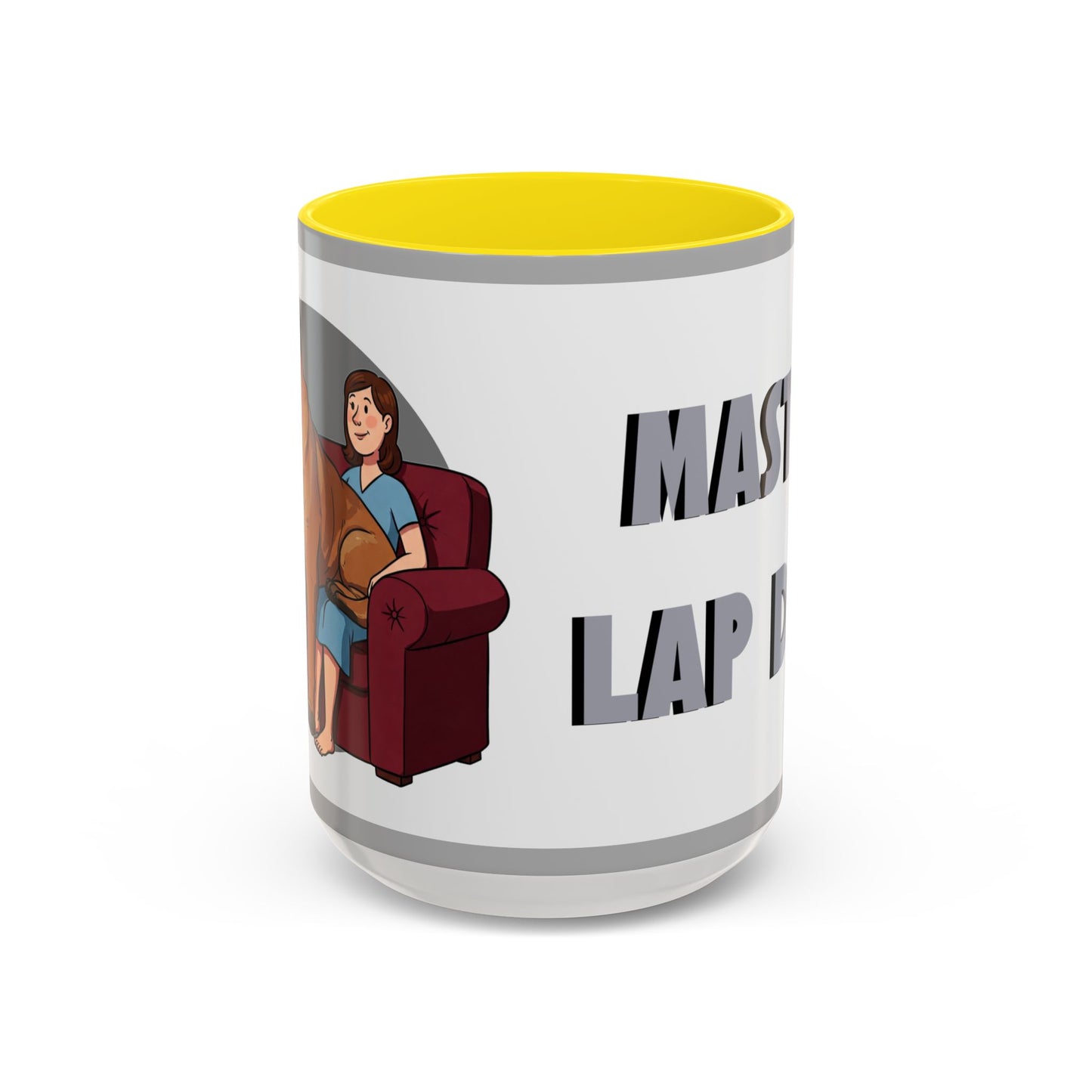 Mastiff Lap Dog Accent Coffee Mug - Perfect Funny Gift for Dog Lovers, Mastiff Breeders - Schmartypants