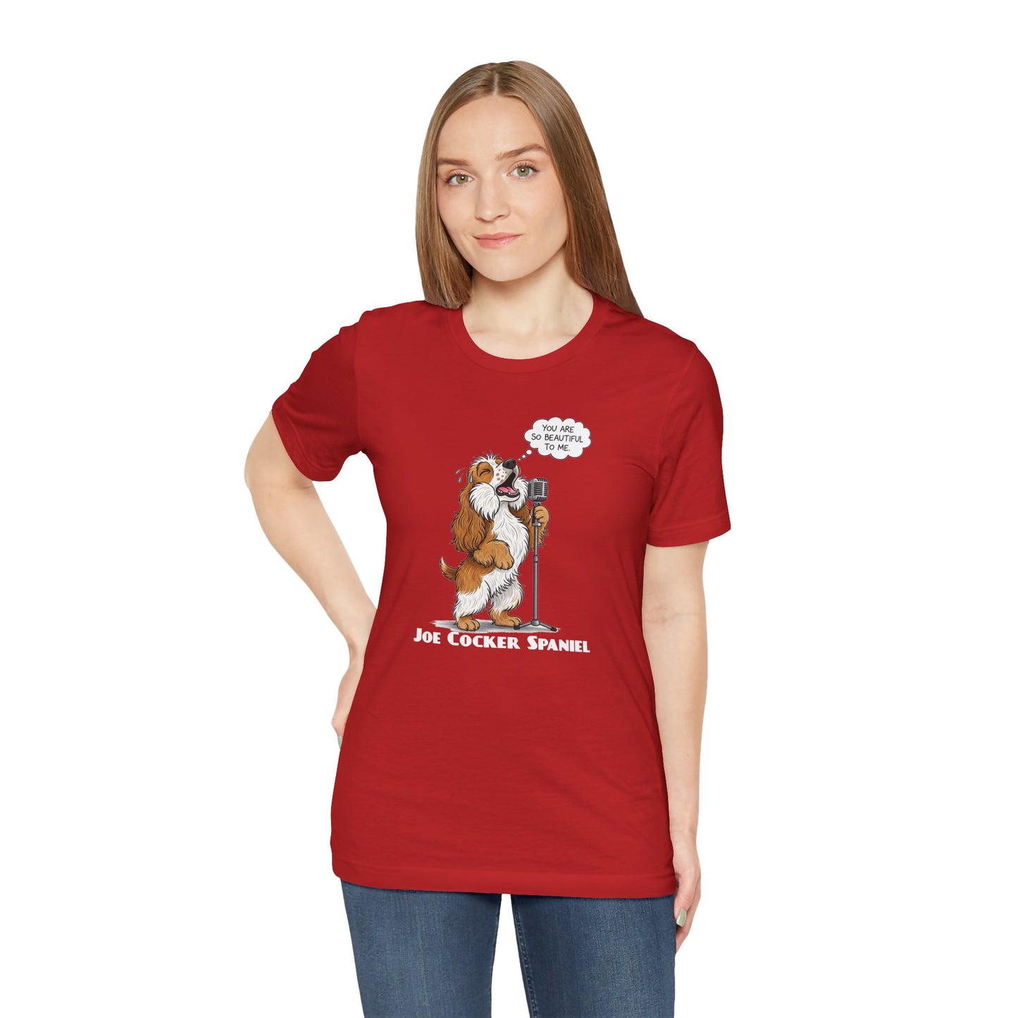 Funny 'Joe Cocker Spaniel' Dog Lovers Tee, Unisex Dog Shirt, Funny Pet Owner Apparel