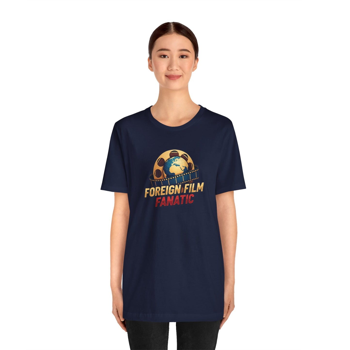 Foreign Film Fanatic Tee, Movie Lover T-Shirt, Cinema Enthusiast Apparel, Film Buff Gift, Unisex Short Sleeve Top, Casual Graphic Tee