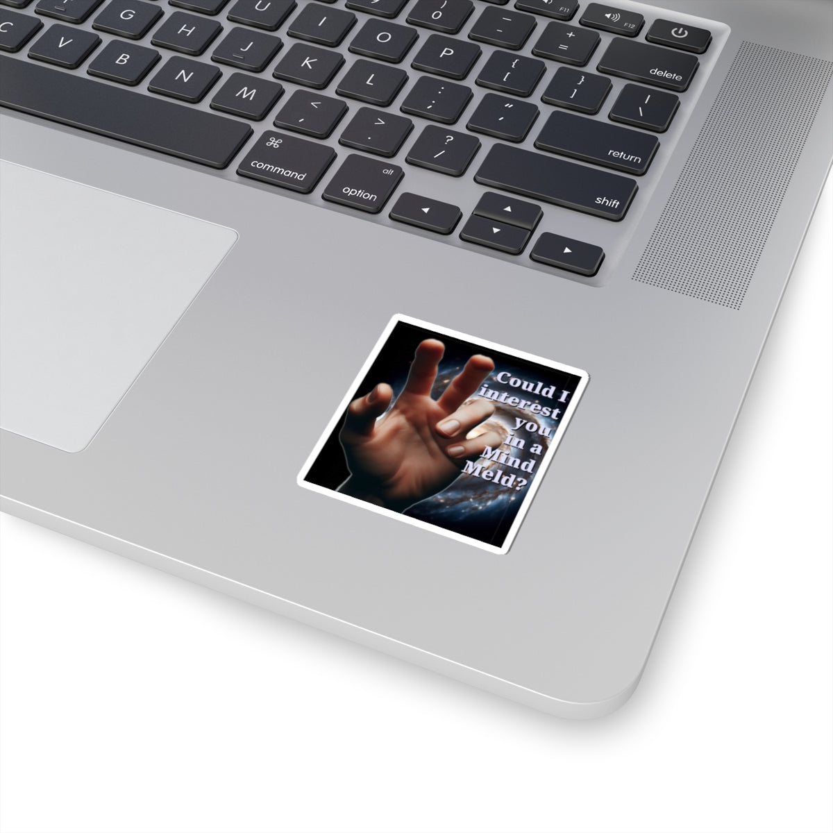 Hilarious "Could I Interest You in a Mind Meld?" Kiss-Cut Stickers - Funny Quote Stickers for Laptops, Journals, Star Trek Gifts, and Party Favors - Schmartypants