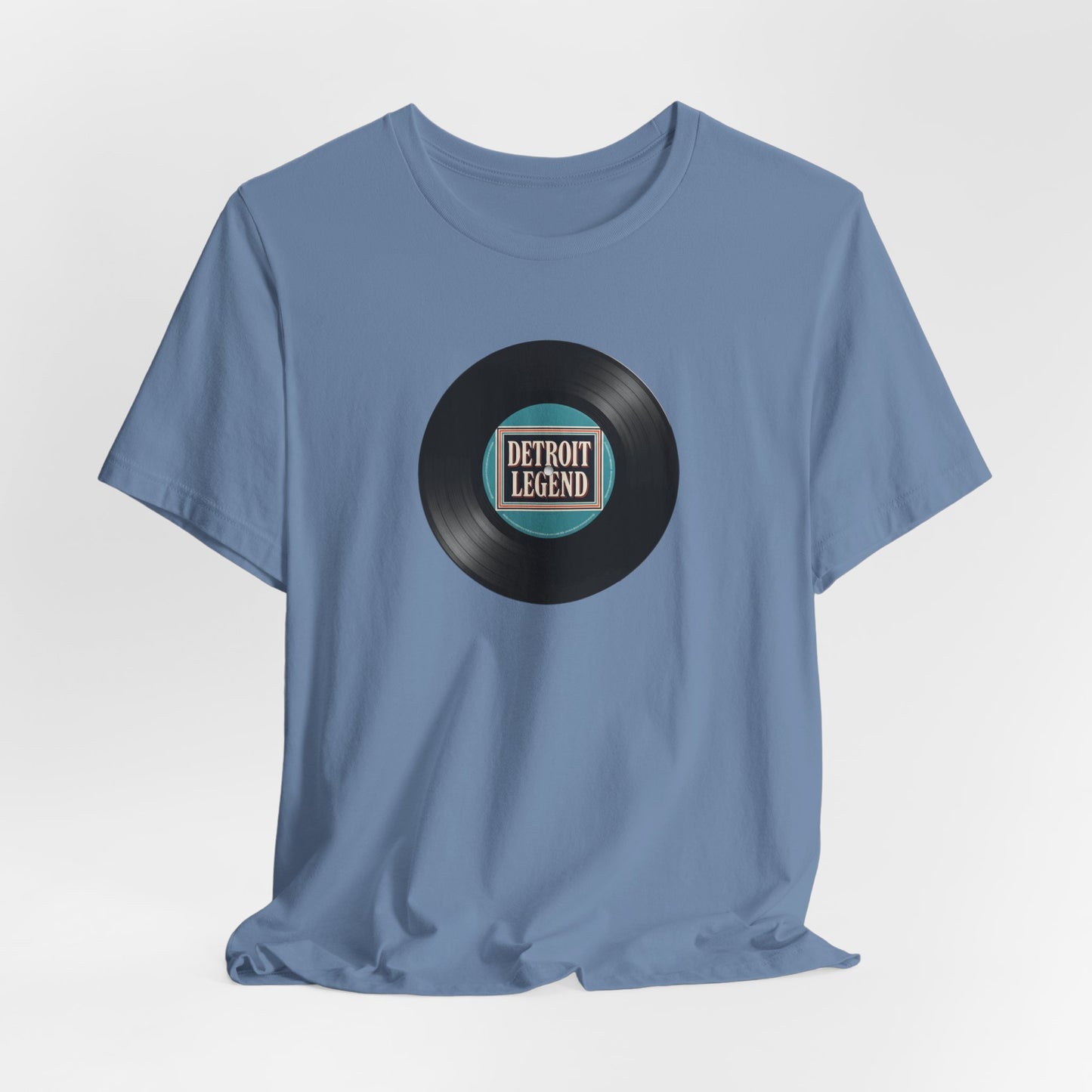 Detroit Legend Vinyl Record Tee, Music Lover Shirt, Unisex Casual Wear, Gift for Music Fans, Retro Record T-Shirt, Motown Shirt