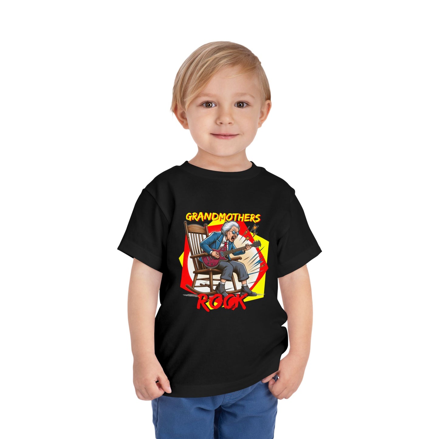'Grandmothers Rock' Toddler T-Shirt - Funny Tee for Little Fans of the World's Best Grandmas - Schmartypants