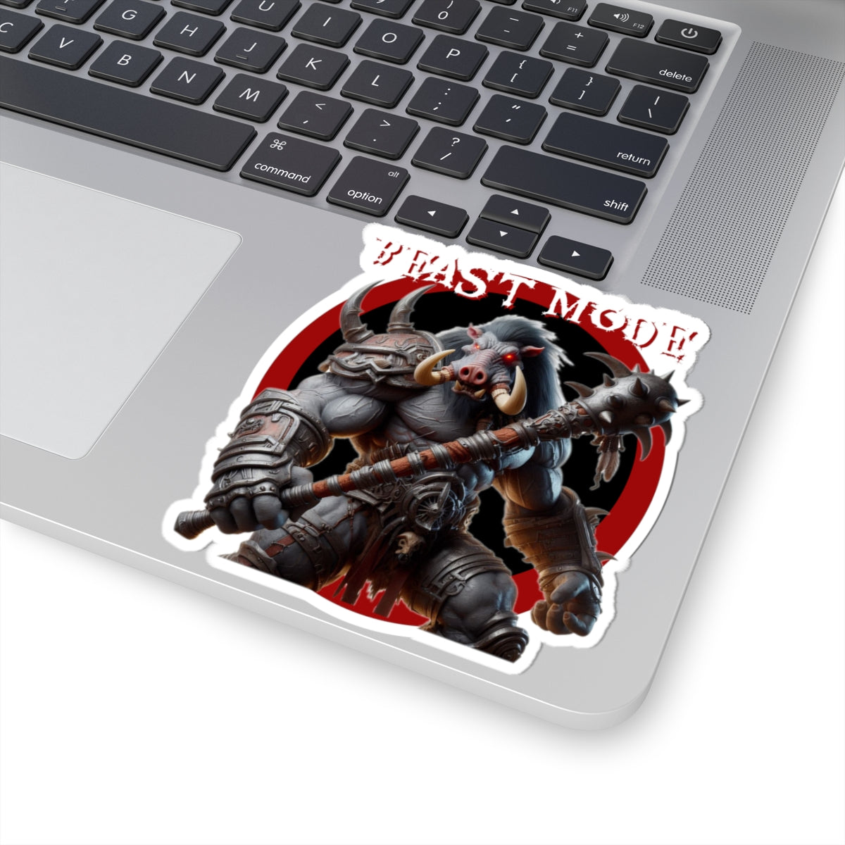 Beast Mode Kiss-Cut Stickers – Perfect for Gamers & Workout Enthusiasts - Schmartypants