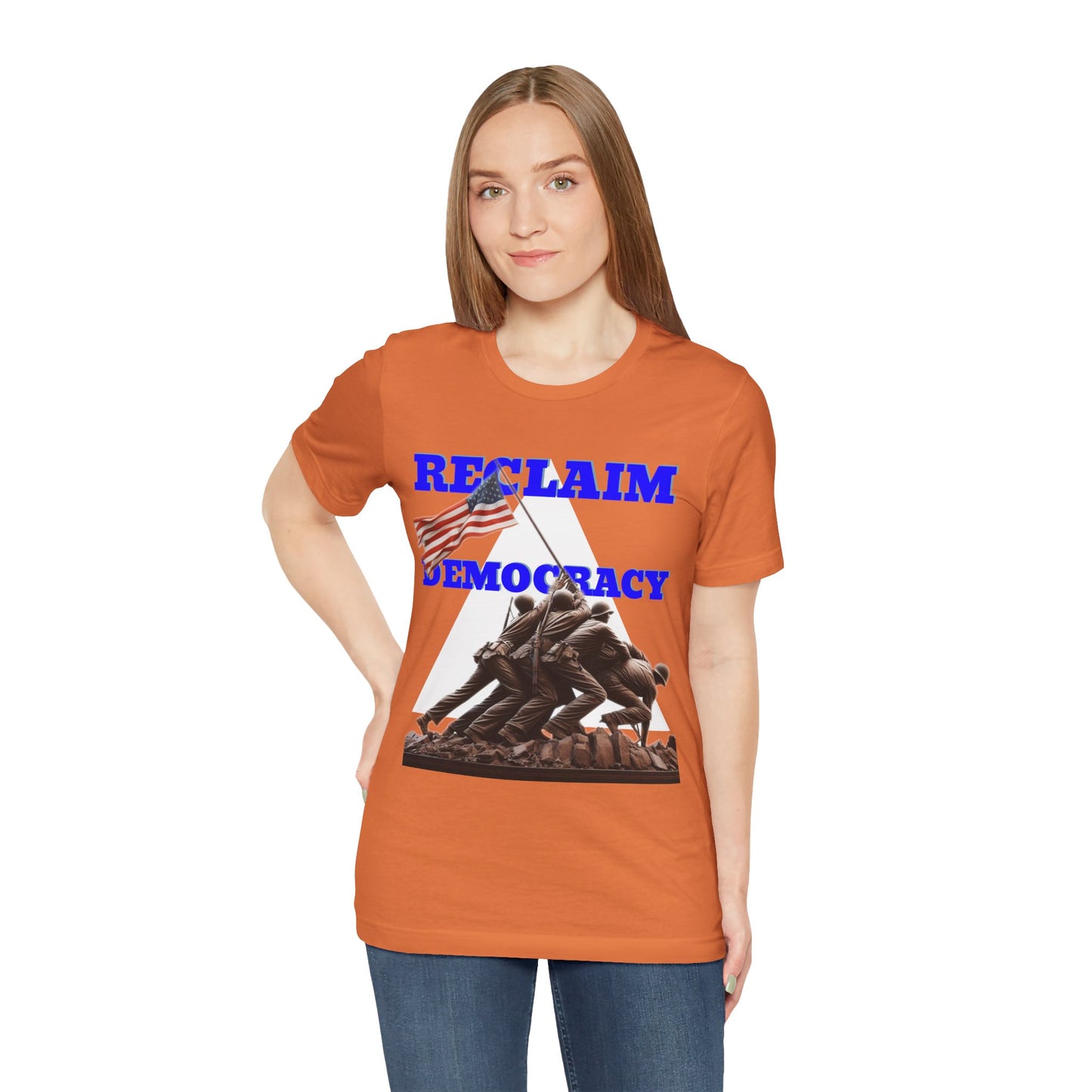 Reclaim Democracy Unisex Jersey Tee - Soft Cotton Activist Shirt - Protest Wear - Schmartypants