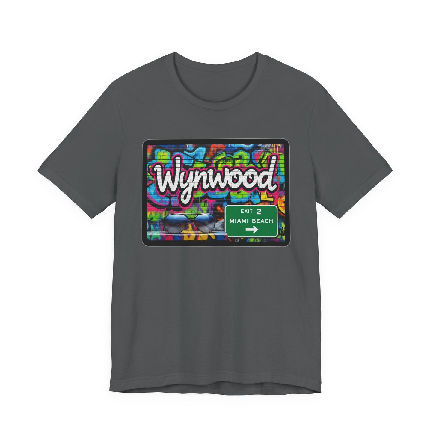 Wynwood Art Scene Tee, Unisex Graphic T-Shirt, Miami Beach Gift, Street Art Apparel, Casual Wear, Travel Inspiration