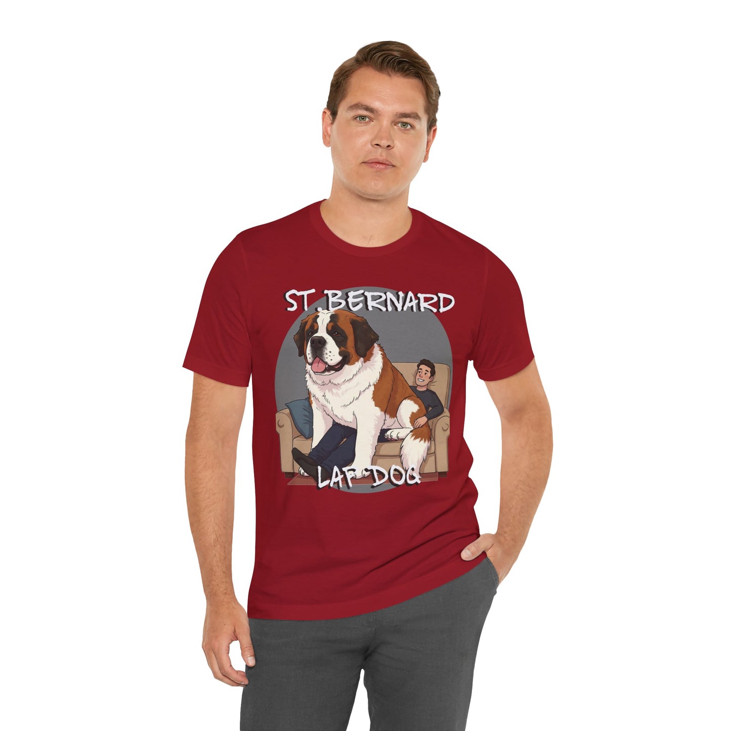 St. Bernard Funny Dog Tee - Unisex Jersey Short Sleeve T-Shirt - Schmartypants