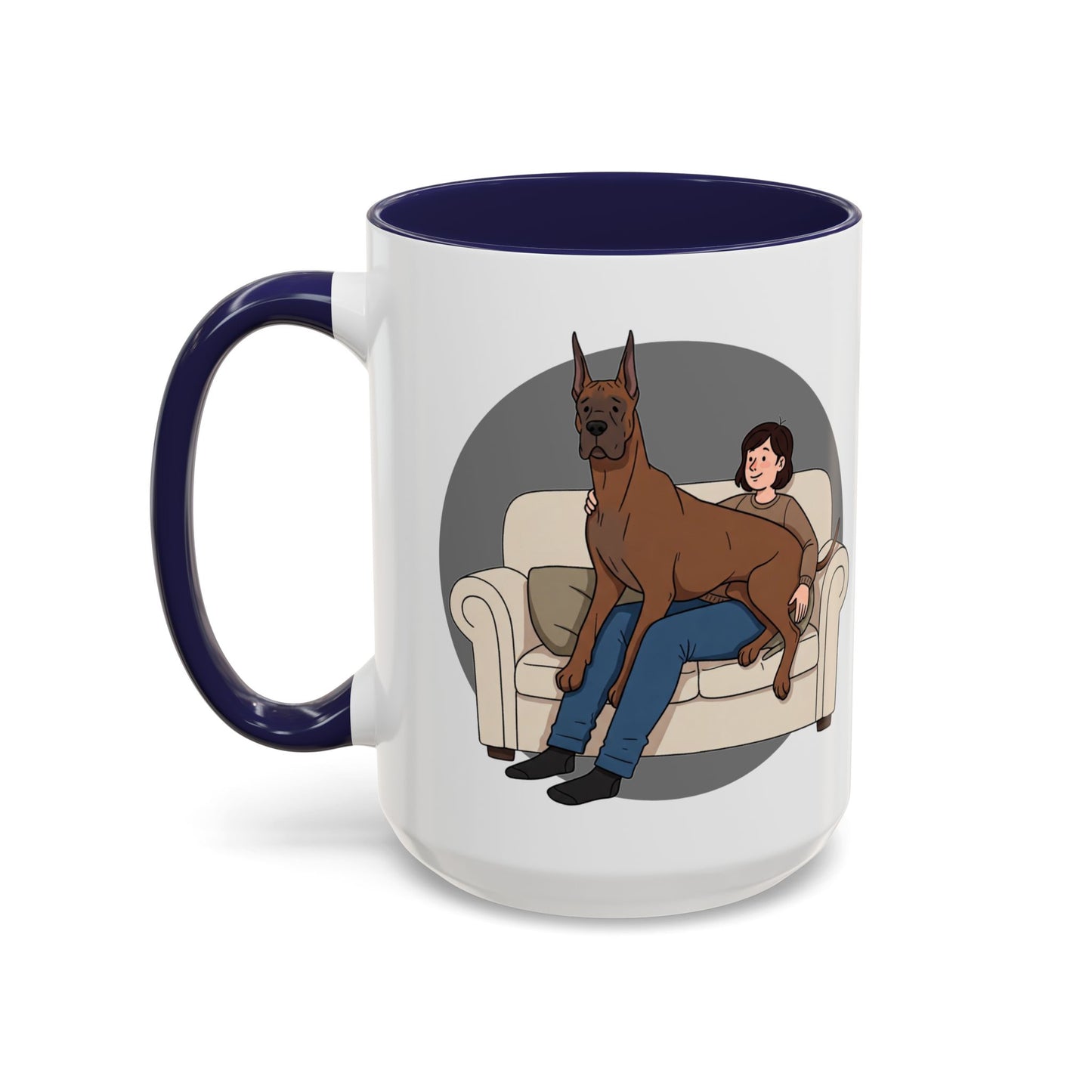 Great Dane Lap Dog Coffee Mug - Funny Pet Lover Gift - Schmartypants