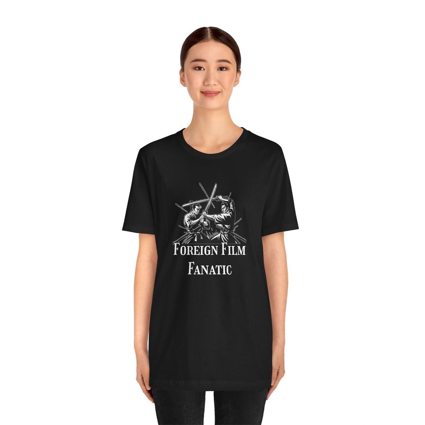 Foreign Film Fanatic Unisex Tee, Cool Graphic Shirt for Movie Lovers, Perfect Gift for Film Buffs, Stylish Casual Wear, Movie Night Tee