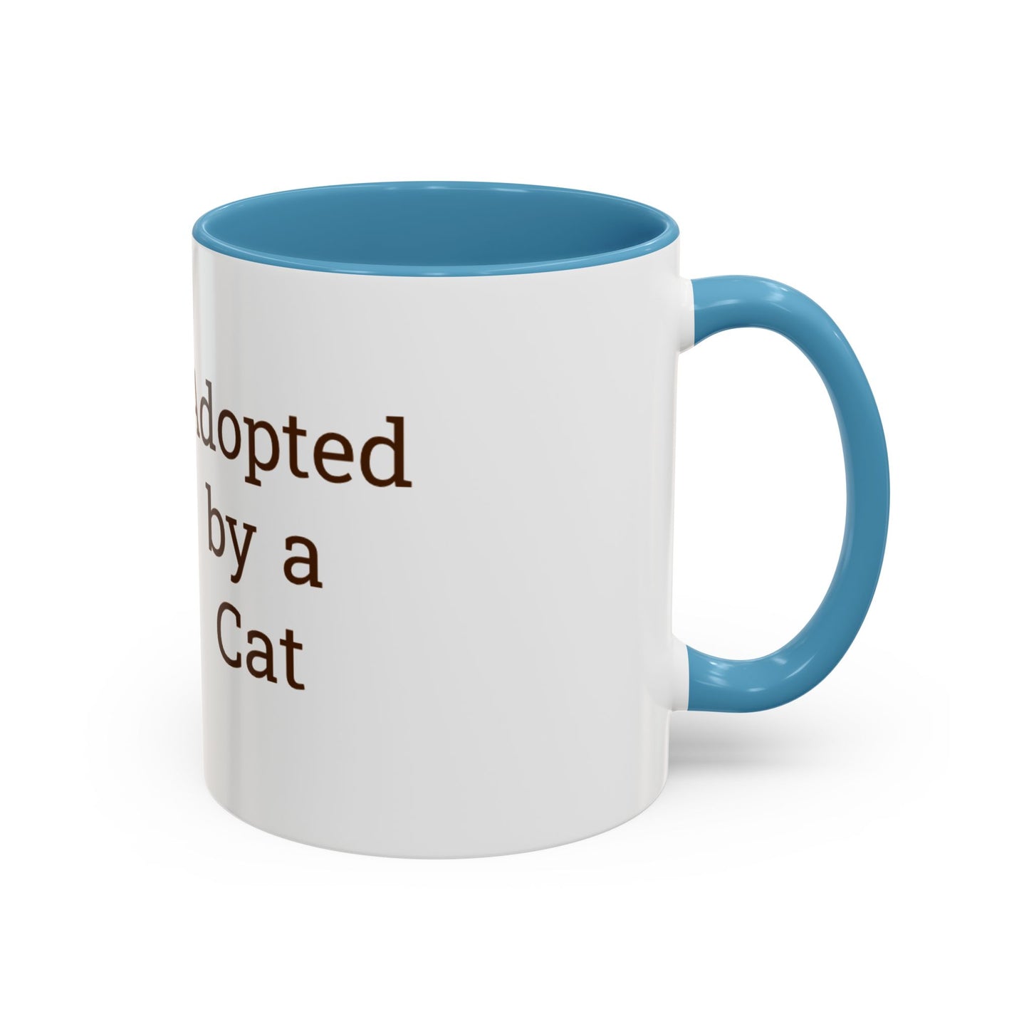 Adopted by a Cat Accent Coffee Mug - Perfect Gift for Cat Lovers - Funny Cat - Feline Humor - Schmartypants