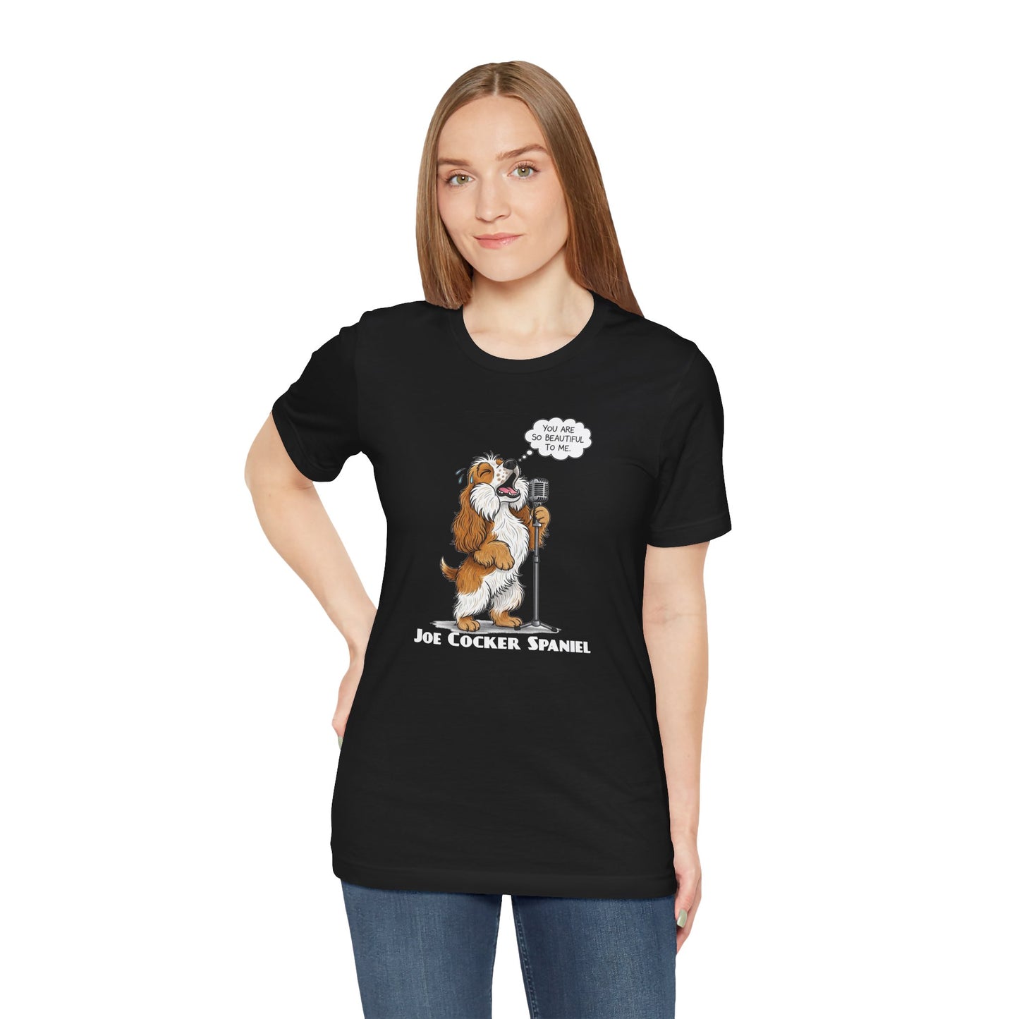 Funny 'Joe Cocker Spaniel' Dog Lovers Tee, Unisex Dog Shirt, Funny Pet Owner Apparel
