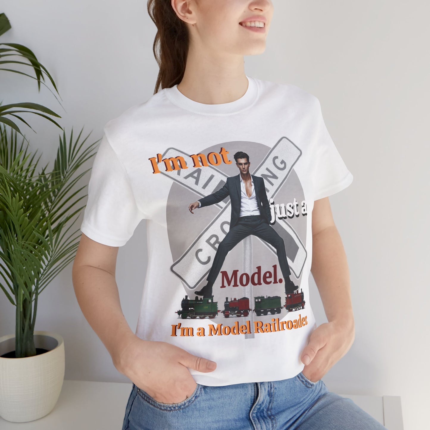 Funny Model Railroader Tee - Perfect Gift for Train Enthusiasts - Schmartypants