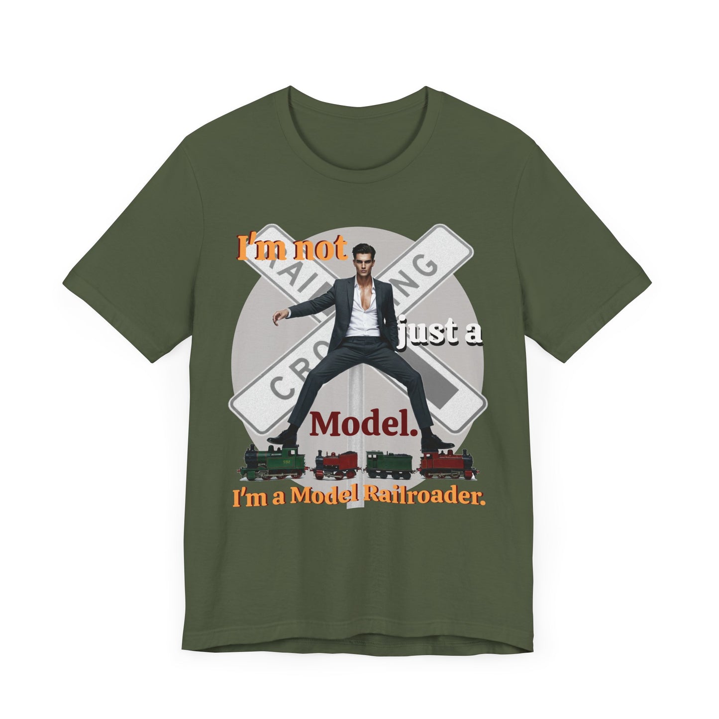 Funny Model Railroader Tee - Perfect Gift for Train Enthusiasts - Schmartypants