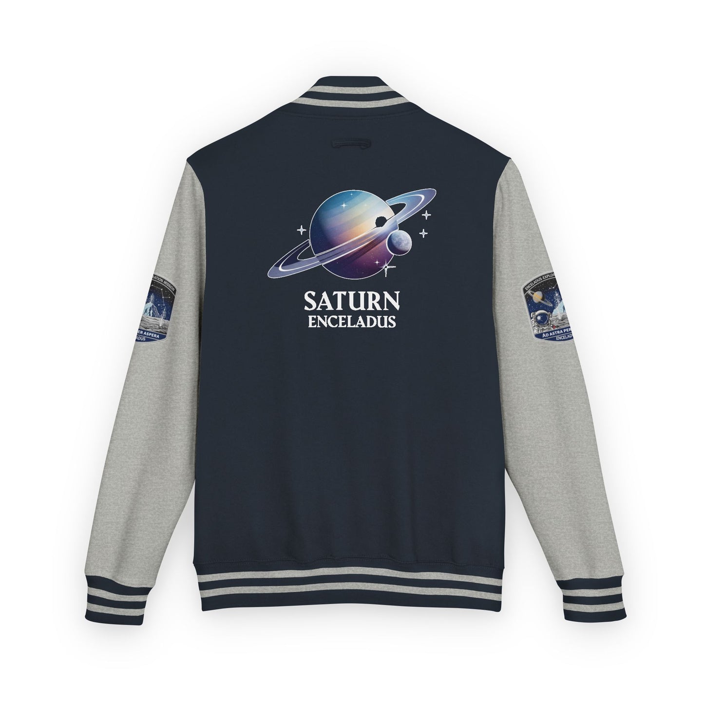 Letterman Jacket Enceladus Mission Commander Saturn Space Exploration Gift
