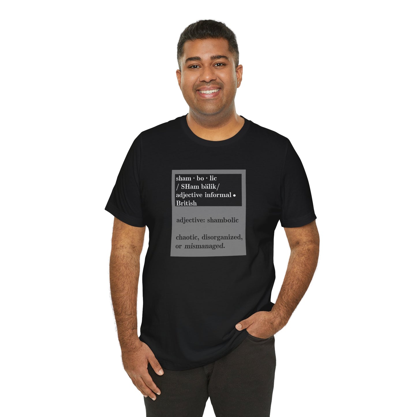 Shambolic Definition Graphic T-Shirt, Casual Wear, Perfect Gift, Unisex Apparel, Protest Humor, Rachal Maddow Fans