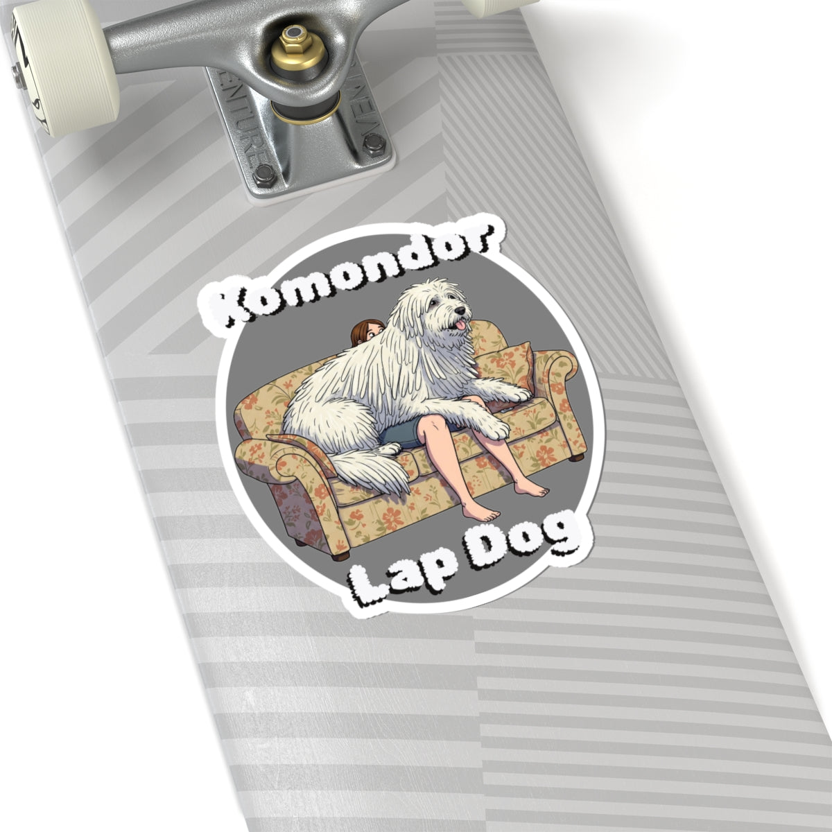 Funny Komondor Lap Dog Kiss-Cut Stickers for Dog Lovers - Perfect for Laptops & Water Bottles, Stocking Stuffer - Schmartypants