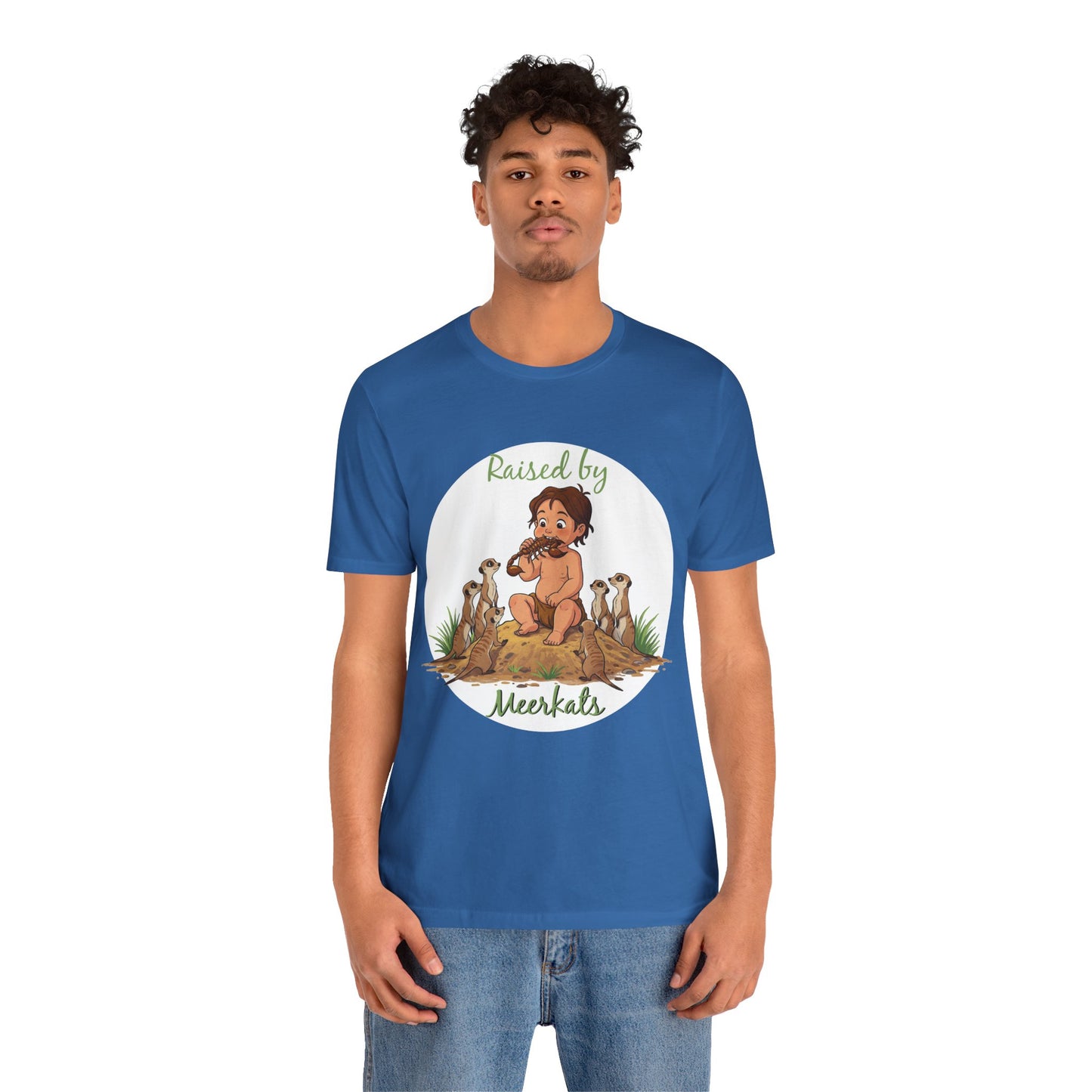 Funny 'Raised by Meerkats' Unisex Tee for Meerkat and Wildlife Lovers - Schmartypants