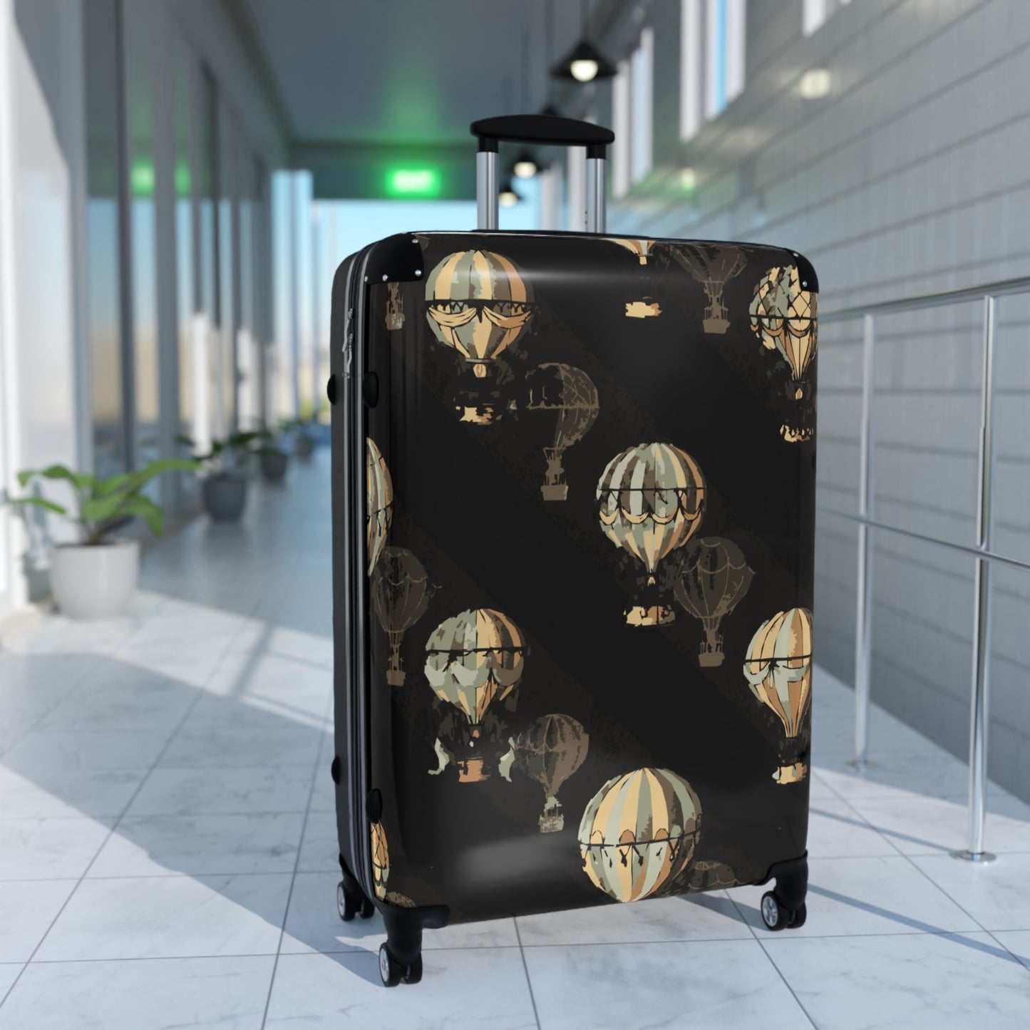 Vintage Hot Air Balloon Suitcase | Travel Luggage | Adventure Gift | Vacation Essentials | Stylish Travel Gear