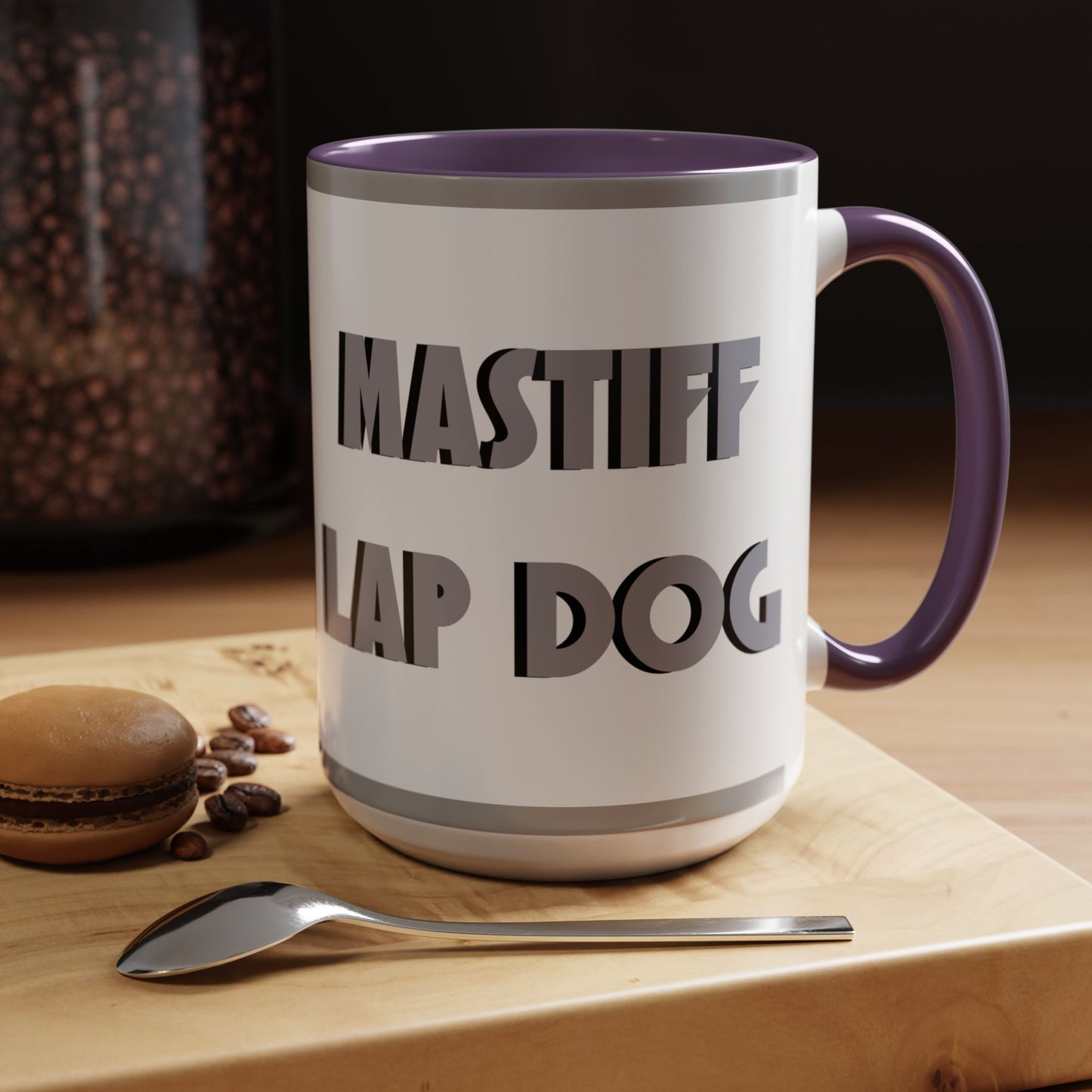 Mastiff Lap Dog Accent Coffee Mug - Perfect Funny Gift for Dog Lovers, Mastiff Breeders - Schmartypants