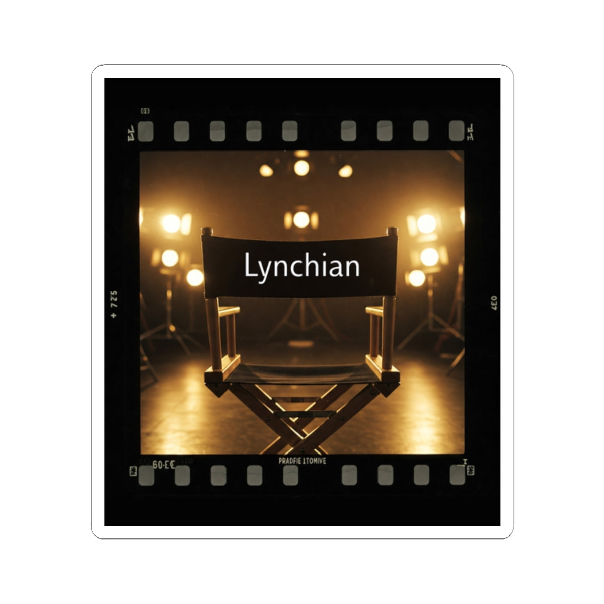 'Lynchian' Film-Inspired Kiss-Cut Stickers - Perfect for Movie Lovers & Filmmakers - Schmartypants