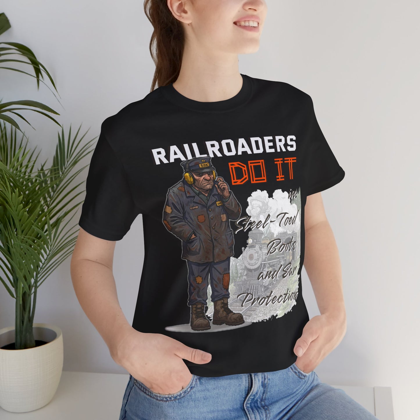 Funny Railroader Shirt, Train Lover Gift, Railroad Employee Tee, Conductor Gift, Railway Worker Shirt
