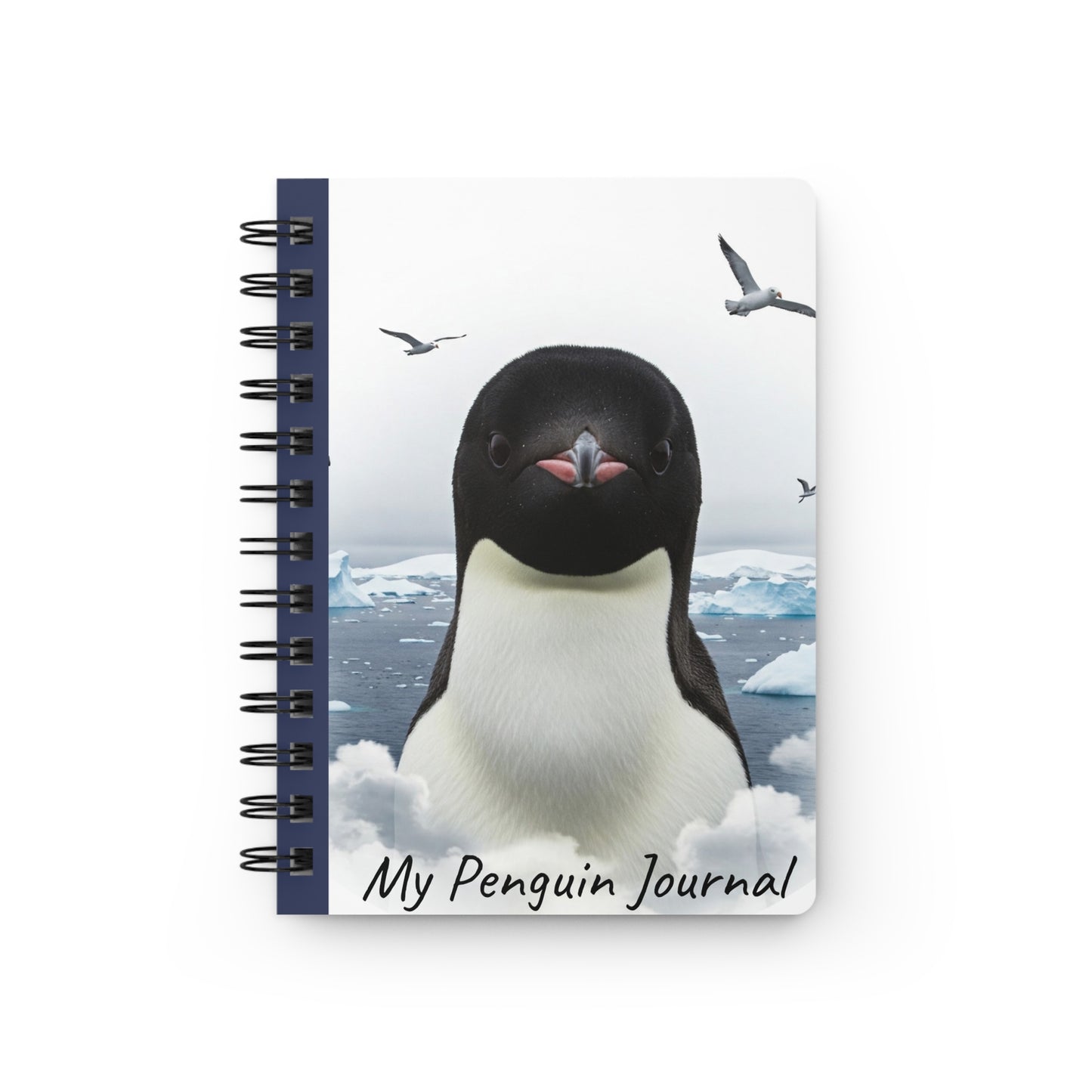 Adorable Penguin Spiral Bound Journal, Nature Lover's Diary, Unique Gift for Kids, Journal for Writing and Drawing, Cute Animal Notebook
