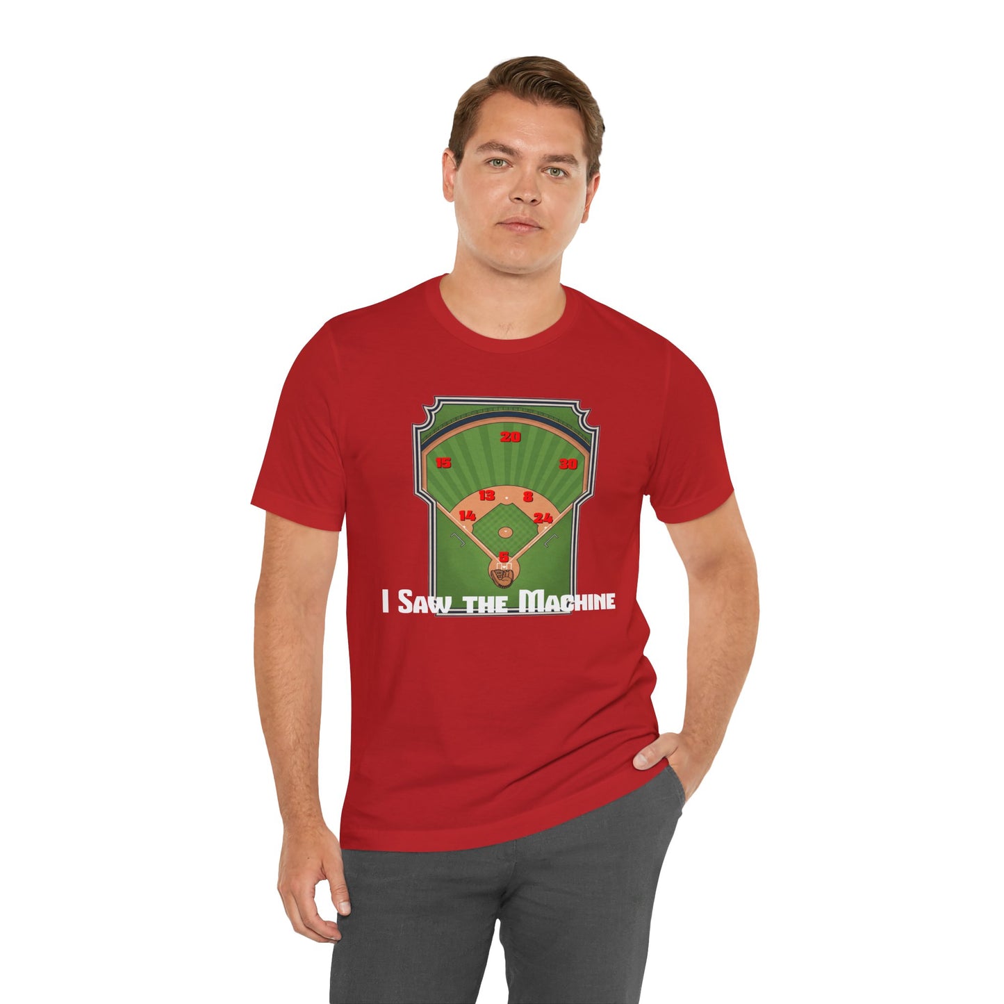 Baseball Enthusiast Tee - I Saw the Machine, Sports Fan Shirt, Gift for Him, Unisex Graphic Tee, Outdoor Activity Wear