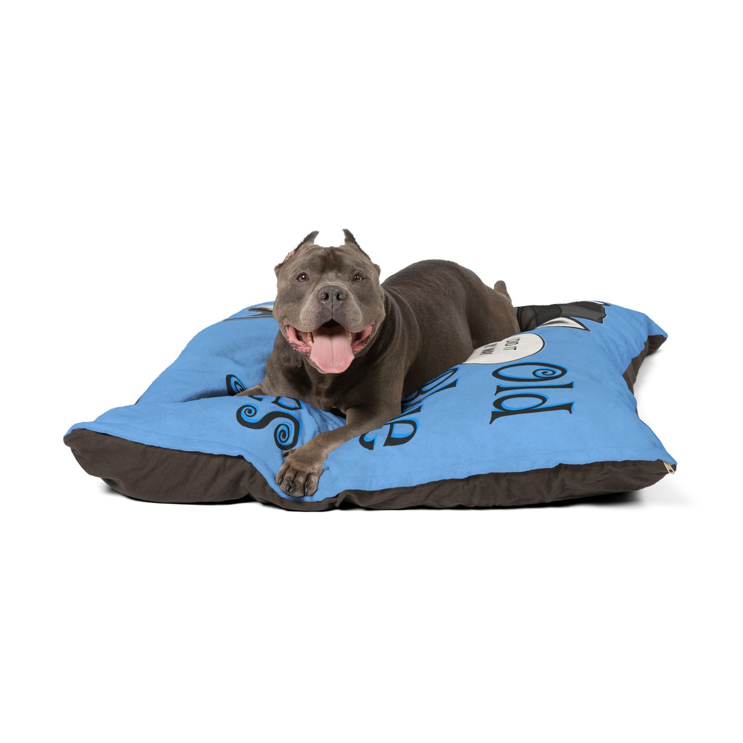 Siberian Husky Old Blues Eyes Cozy Pet Bed, Sinatra Inspired Dog Bed, Funny 'I Did It My Way' Dog Cushion, Pet Lover Gift