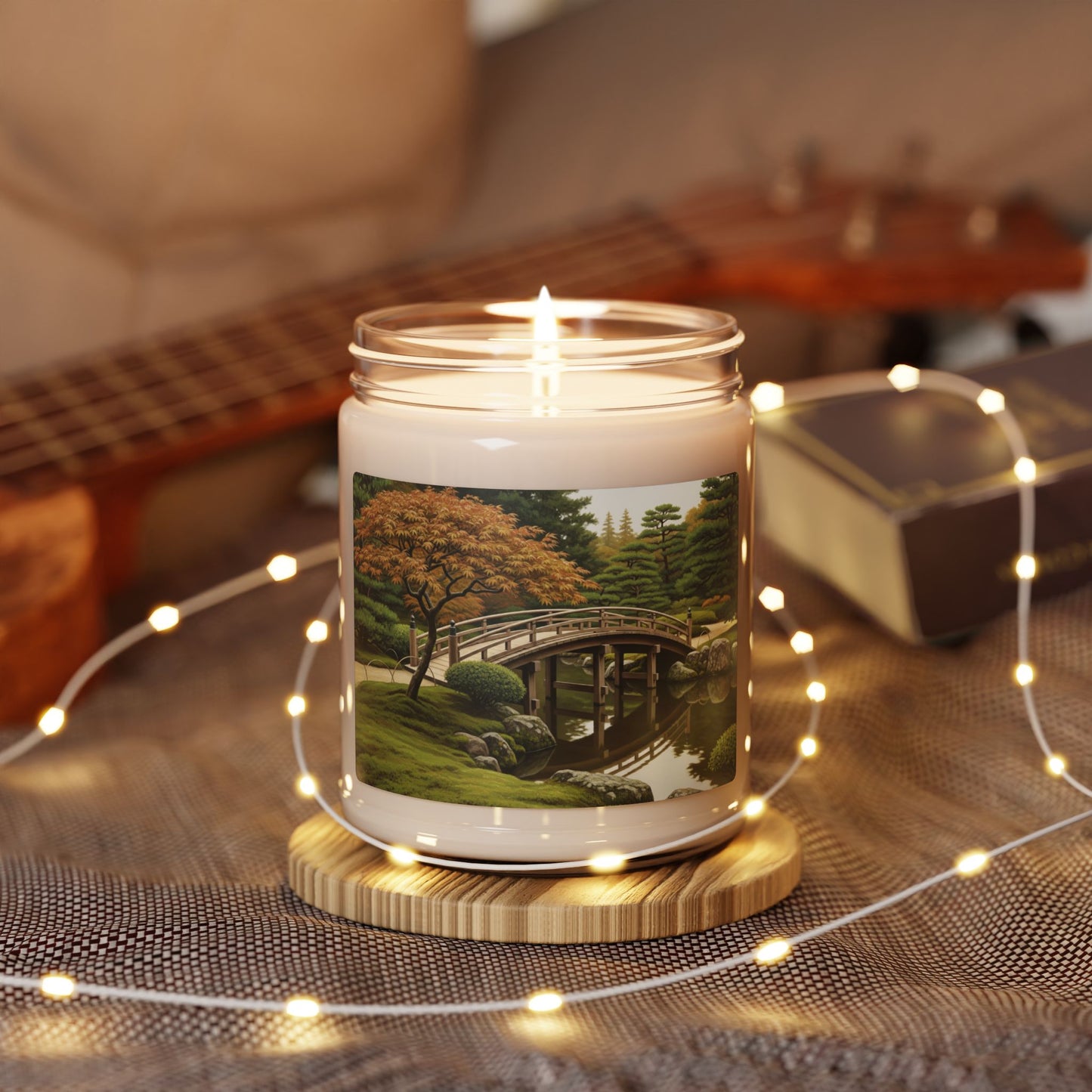 Soy Candle, Meditation Candle, Japanese Garden Decor, Relaxing Candle, Pretty Gift, 9oz Candle